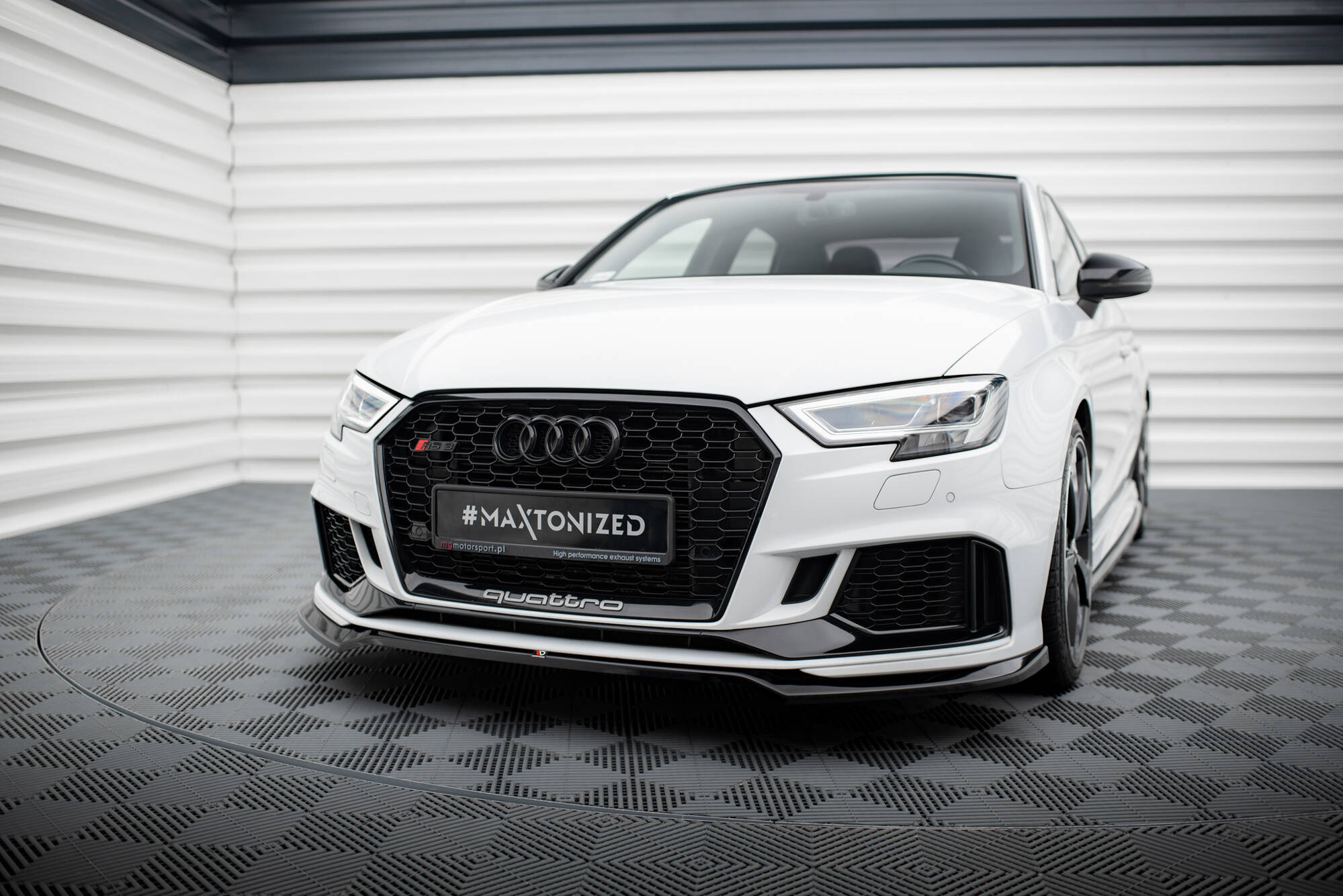 Frontspoiler Audi RS3 8V Facelift 2016 - 2020 | Sport Glossy Black Edition V5