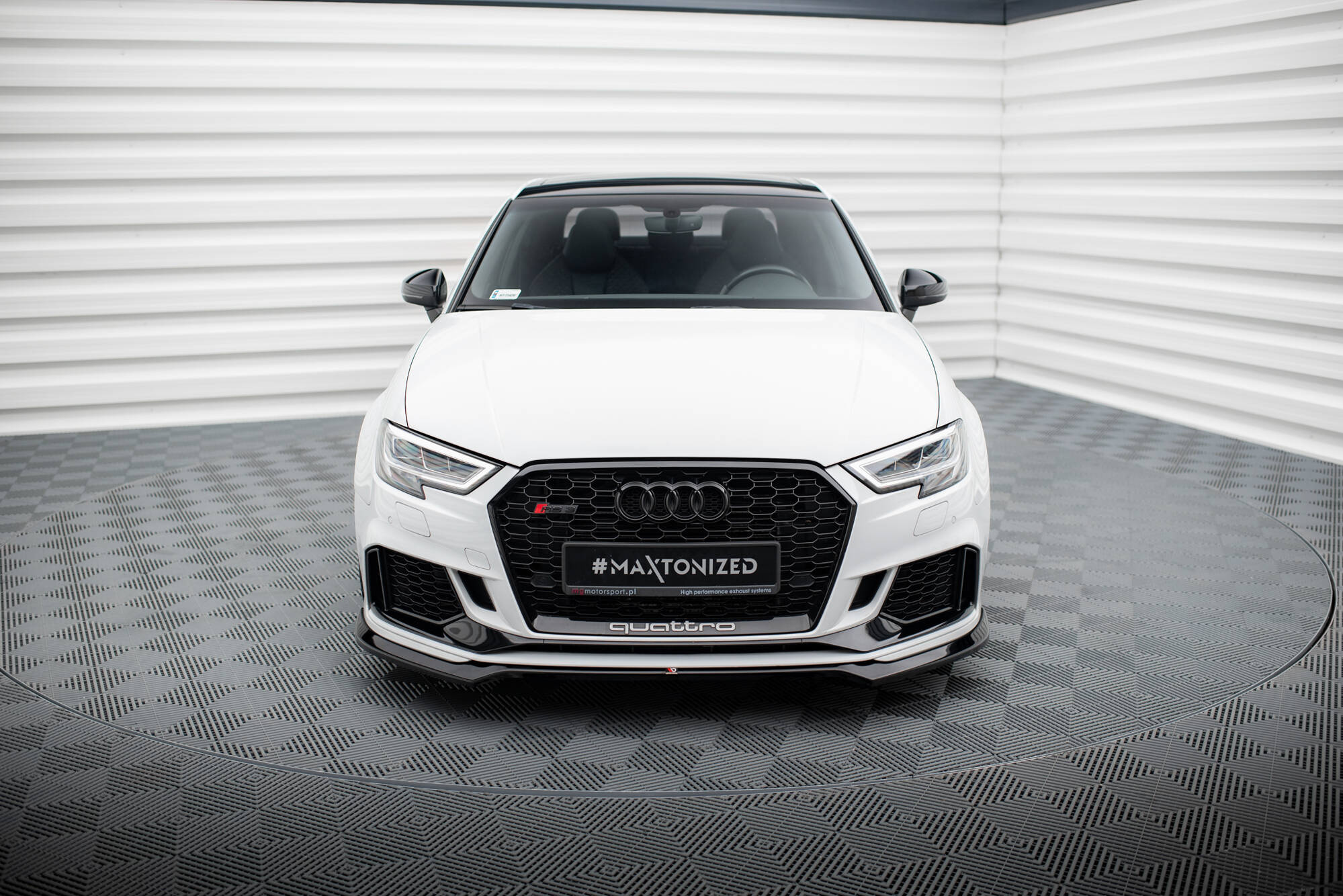 Frontspoiler Audi RS3 8V Facelift 2016 - 2020 | Sport Glossy Black Edition V5 – bilde 2