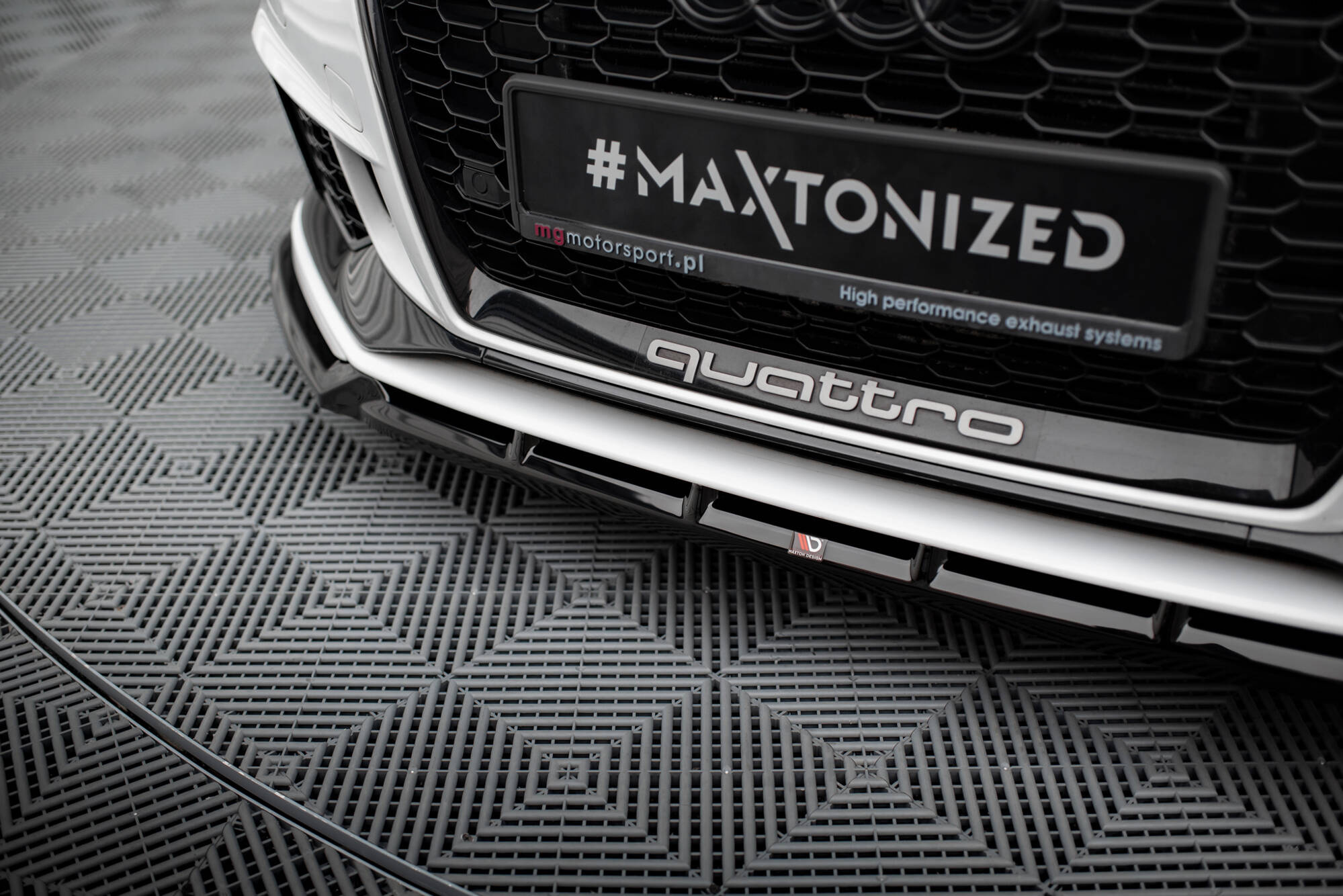 Frontspoiler Audi RS3 8V Facelift 2017 - 2020  | Sport Glossy Black Edition V3 – bilde 3