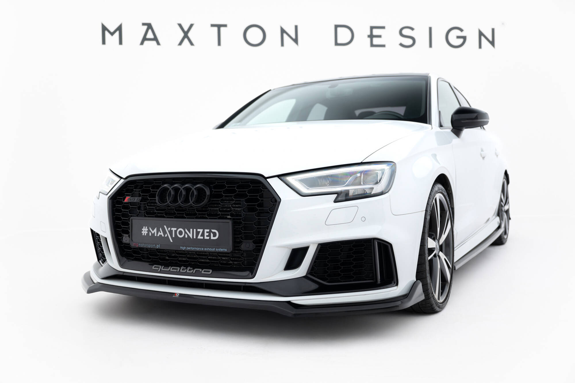 Frontspoiler Audi RS3 8V Facelift 2017 - 2020 | Sport Glossy Black Edition V4