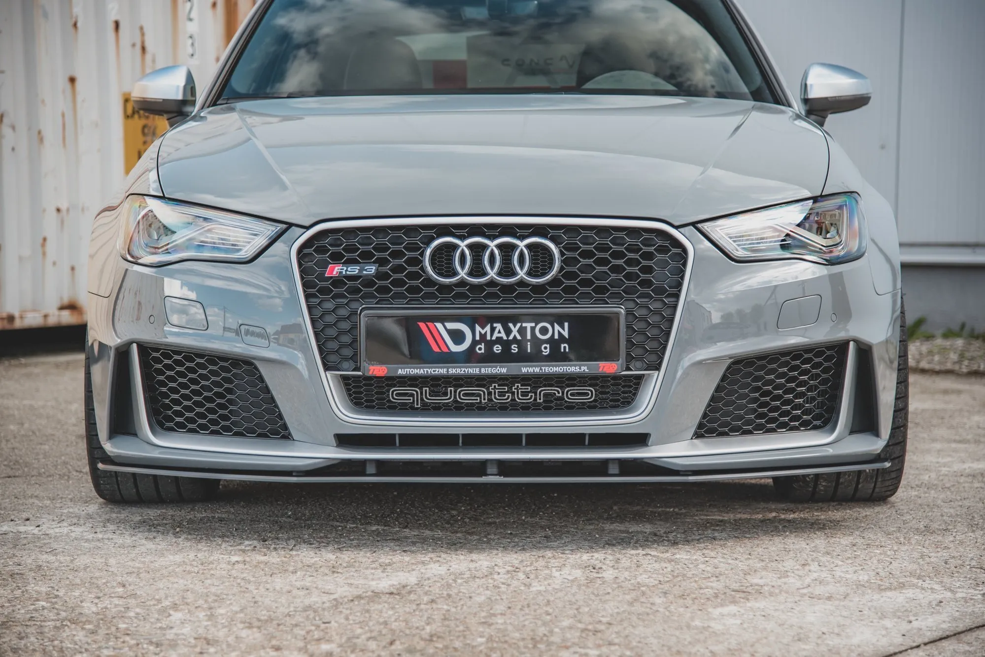 Frontspoiler Audi RS3 (8V) Sportback 2015 - 2016 | Street Pro Black Edition