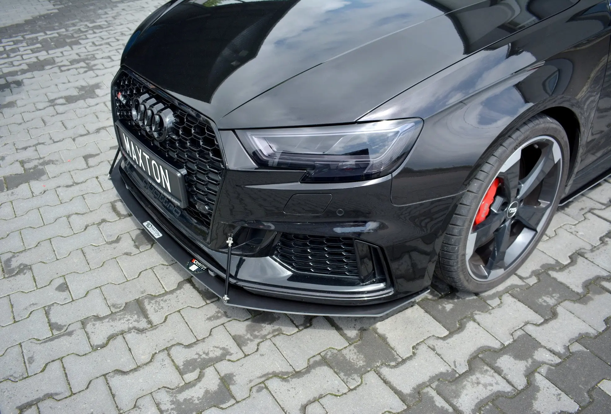 Frontspoiler Audi RS3 (8V) Sportback Facelift 2017-2020 | V.1 Racing Black Edition