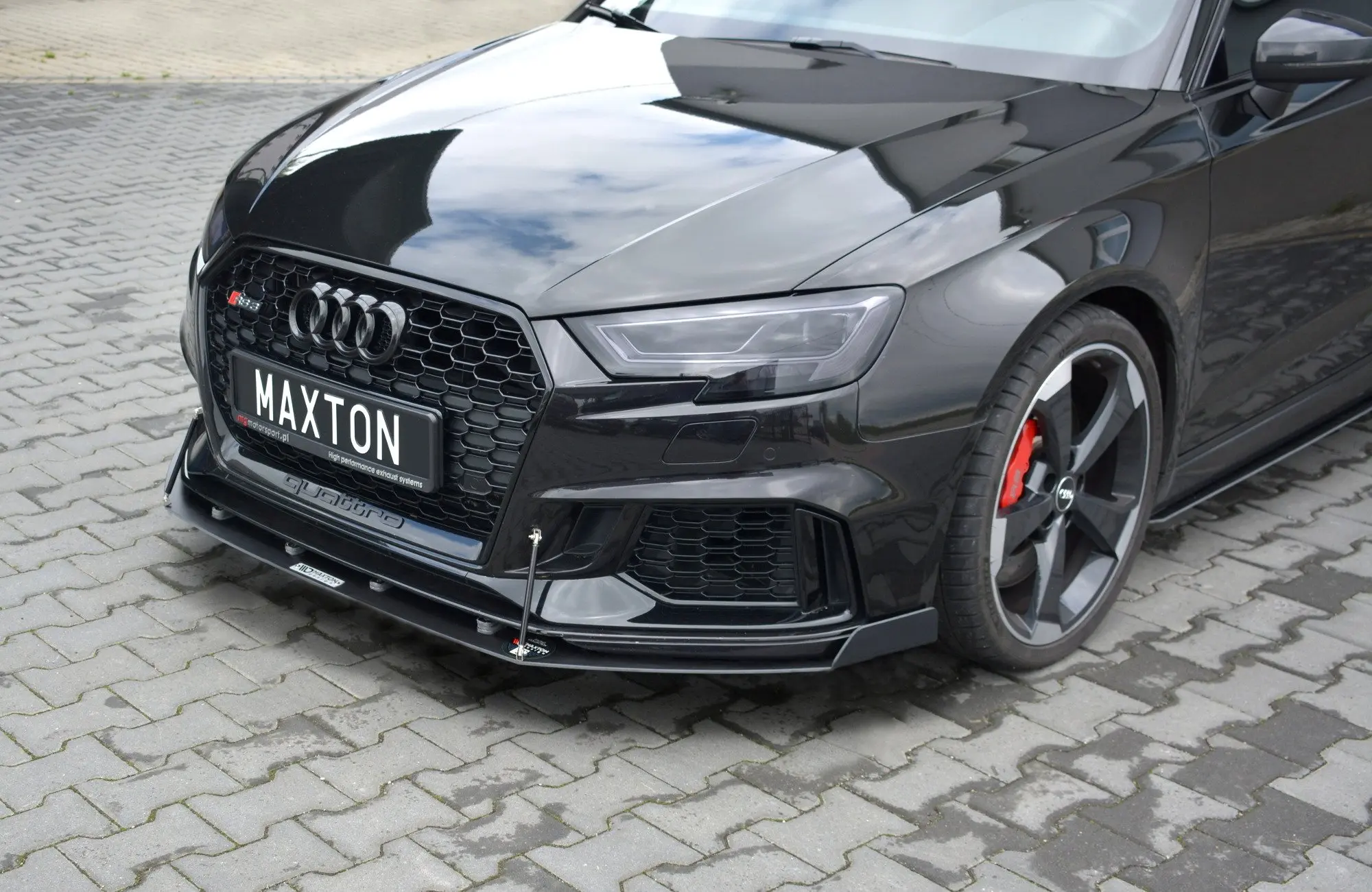Frontspoiler Audi RS3 (8V) Sportback Facelift 2017-2020 | V.2 Racing Black Edition