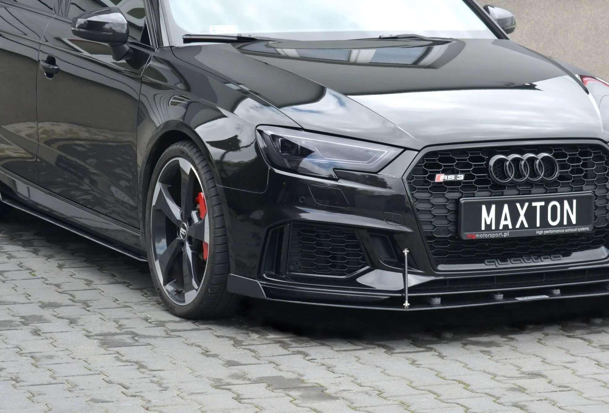 Frontspoiler Audi RS3 (8V) Sportback Facelift 2017-2020 | V.2 Racing Black Edition – bilde 2