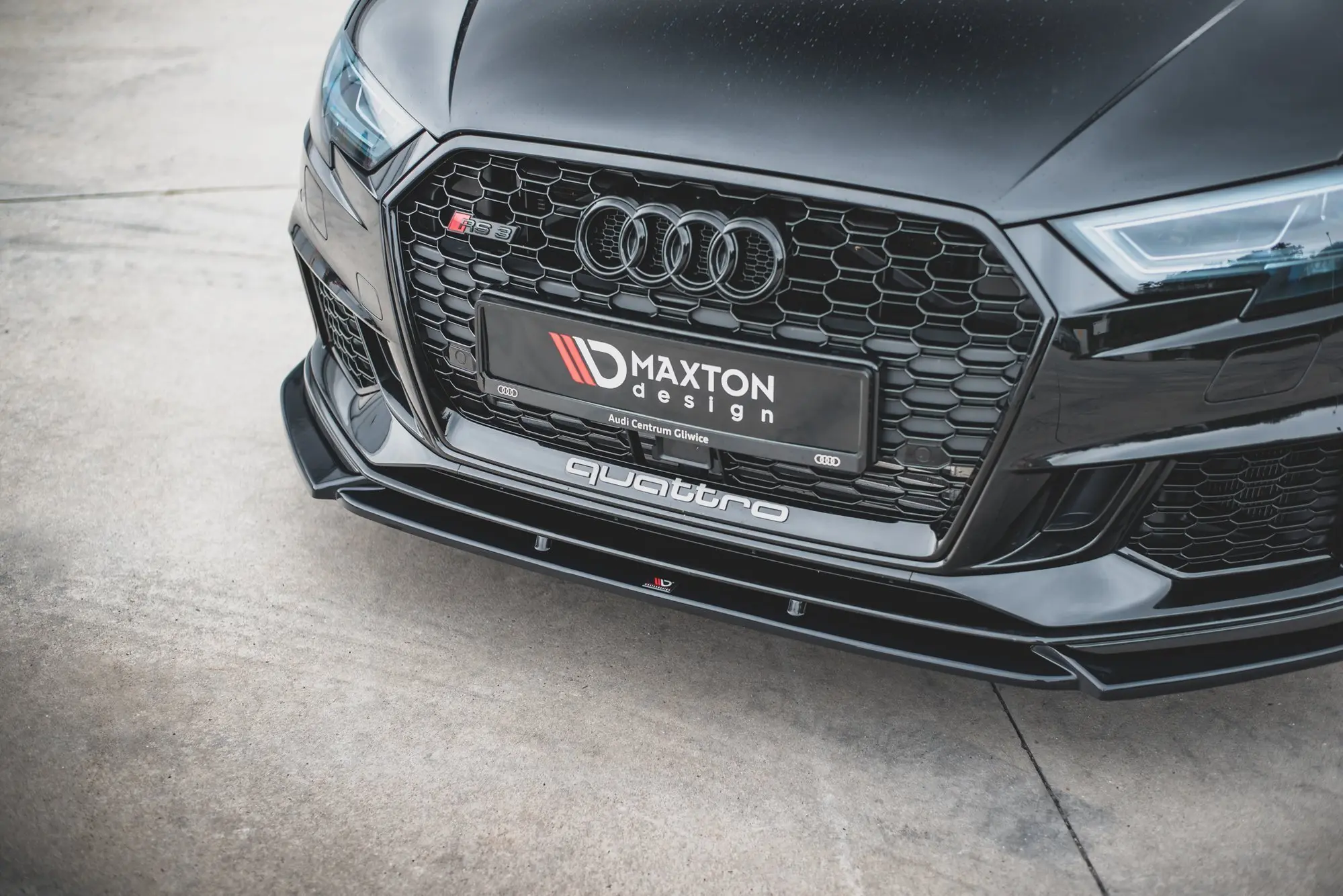 Frontspoiler Audi RS3 (8V) Sportback Facelift 2017-2020 | V.4 Glossy Black Edition