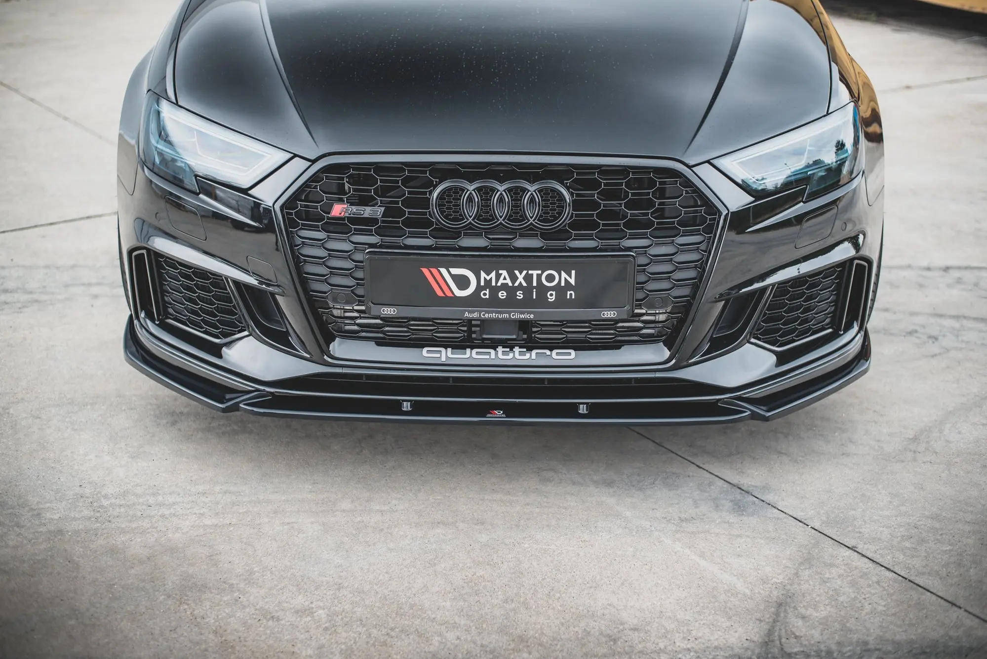 Frontspoiler Audi RS3 (8V) Sportback Facelift 2017-2020 | V.4 Glossy Black Edition – bilde 3