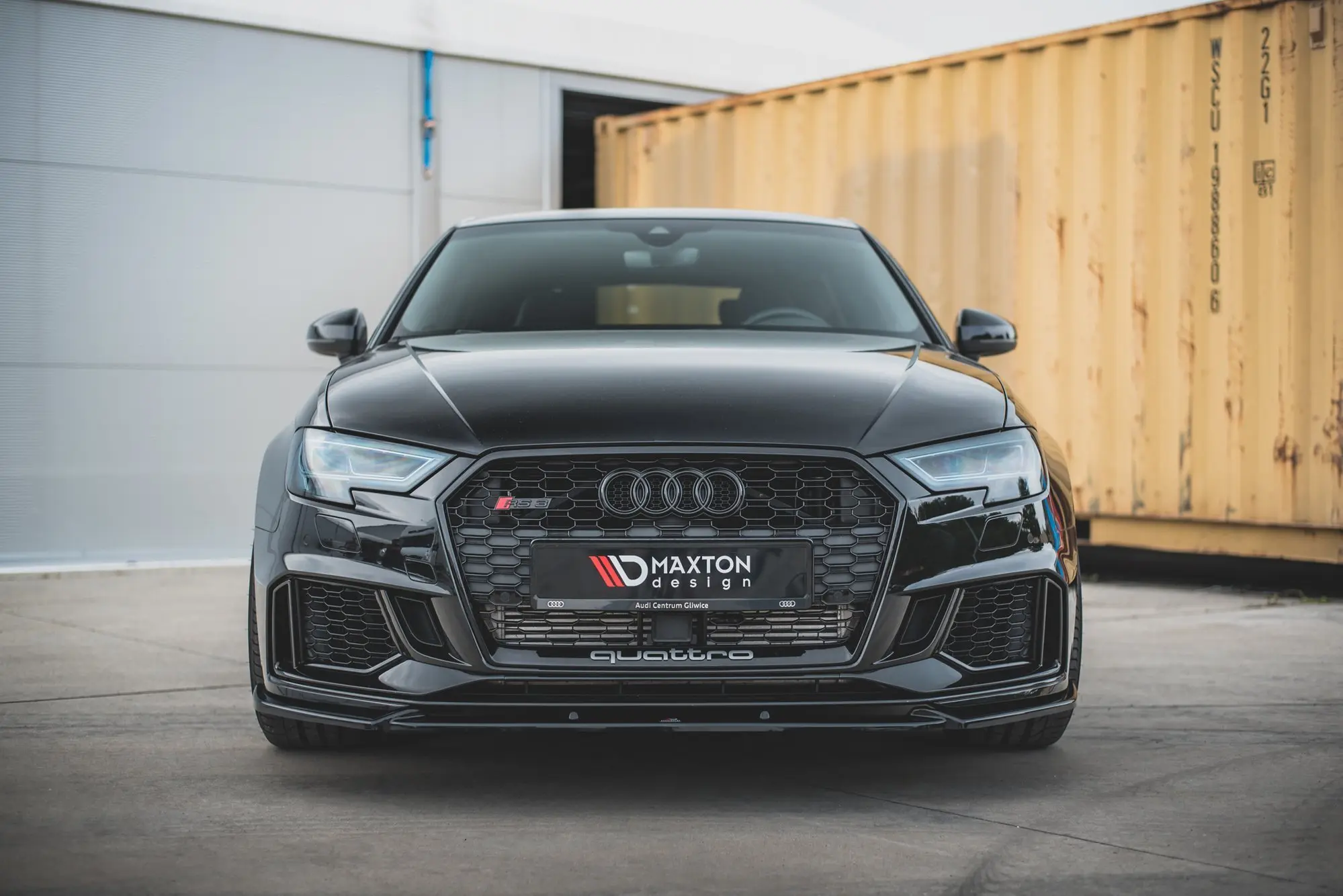 Frontspoiler Audi RS3 (8V) Sportback Facelift 2017-2020 | V.4 Glossy Black Edition – bilde 5