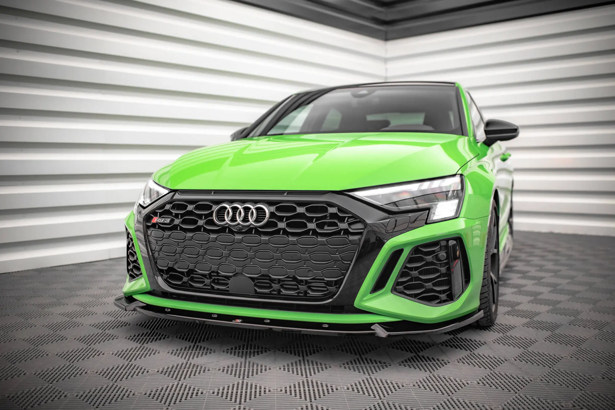 Frontspoiler Audi RS3 (8Y) 2020 -> | V.1 Glossy Black Edition