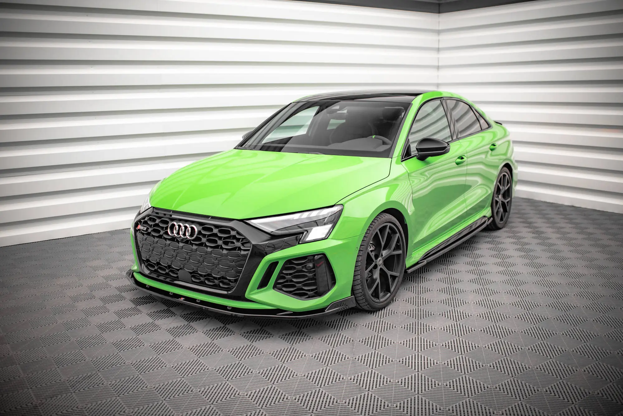 Frontspoiler Audi RS3 (8Y) 2020 -> | V.2 Glossy Black Edition – bilde 3