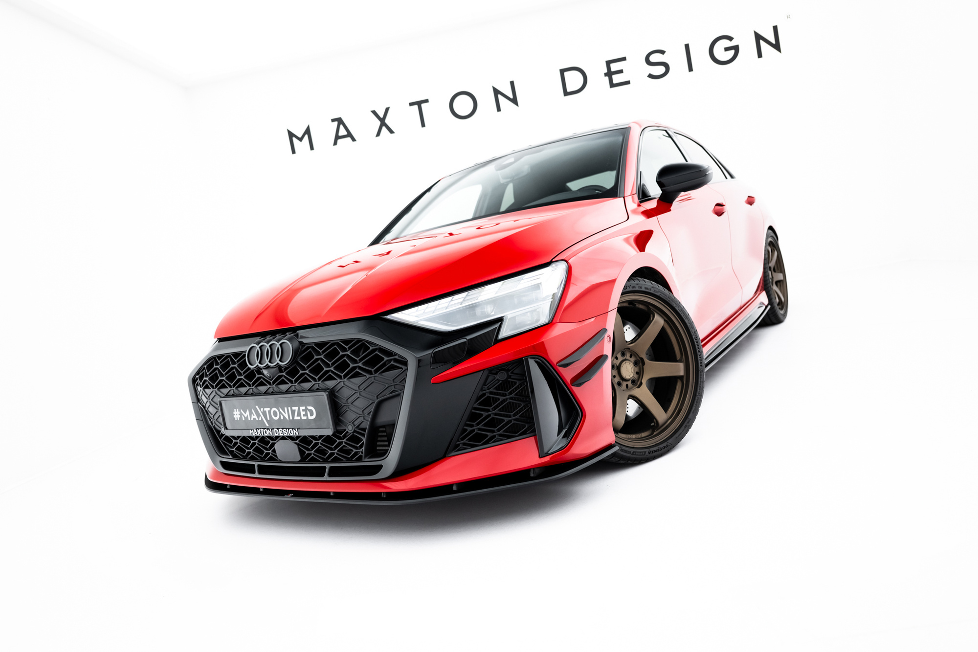 Frontspoiler Audi RS3 (8Y) Facelift 2024 -> | Sport Glossy Black Edition – bilde 2