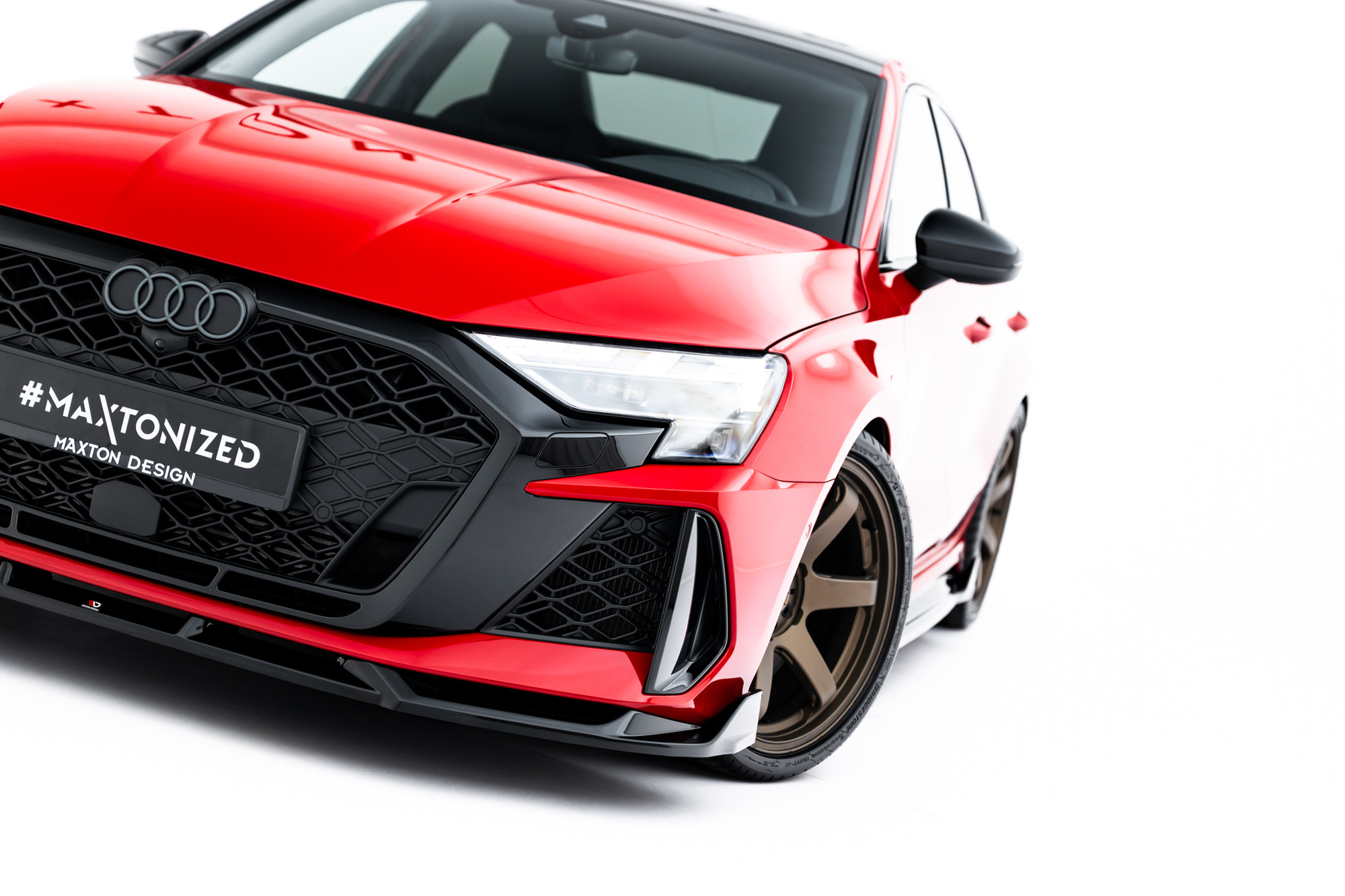 Frontspoiler Audi RS3 8Y Facelift 2024 -> | Sport Glossy Black Edition V3 – bilde 3