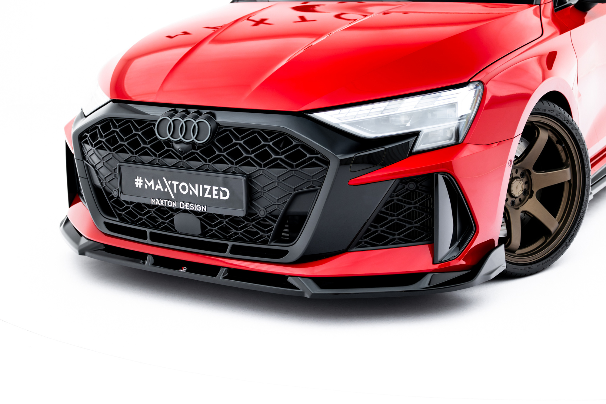 Frontspoiler Audi RS3 8Y Facelift 2024 -> | Sport Glossy Black Edition V3 – bilde 4
