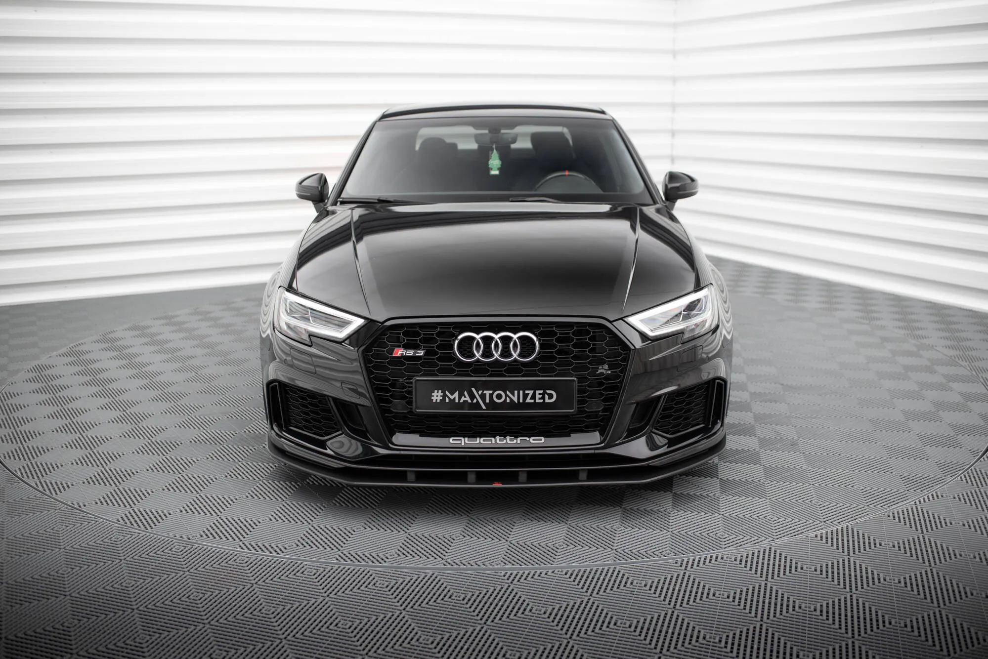 Frontspoiler Audi RS3 Sedan (8V) facelift 2017 - 2020 | Street Pro Black Edition – bilde 2