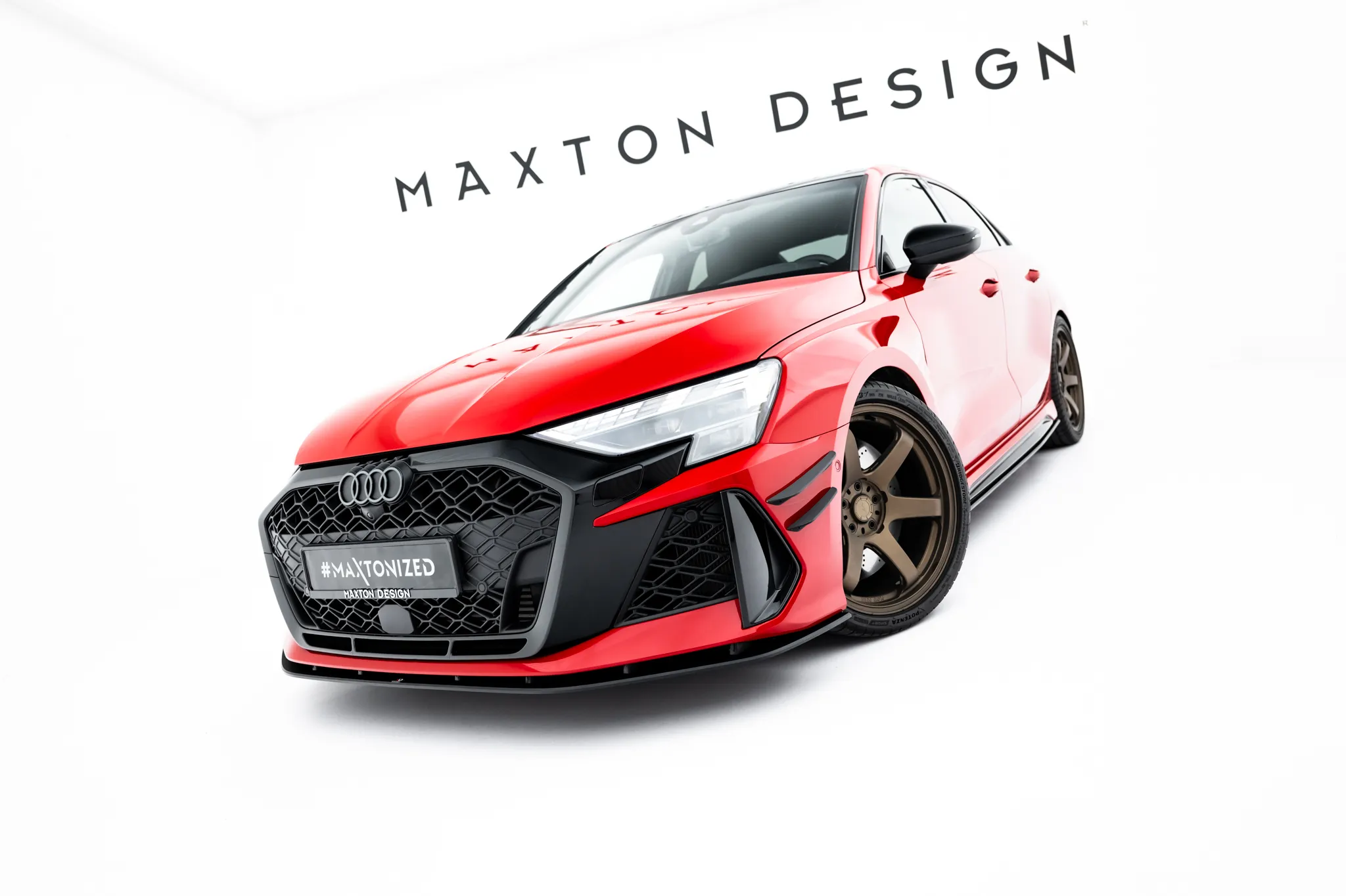 Frontspoiler Audi RS3 Sedan 8Y Facelift 2024 -> | Street Pro Black Edition