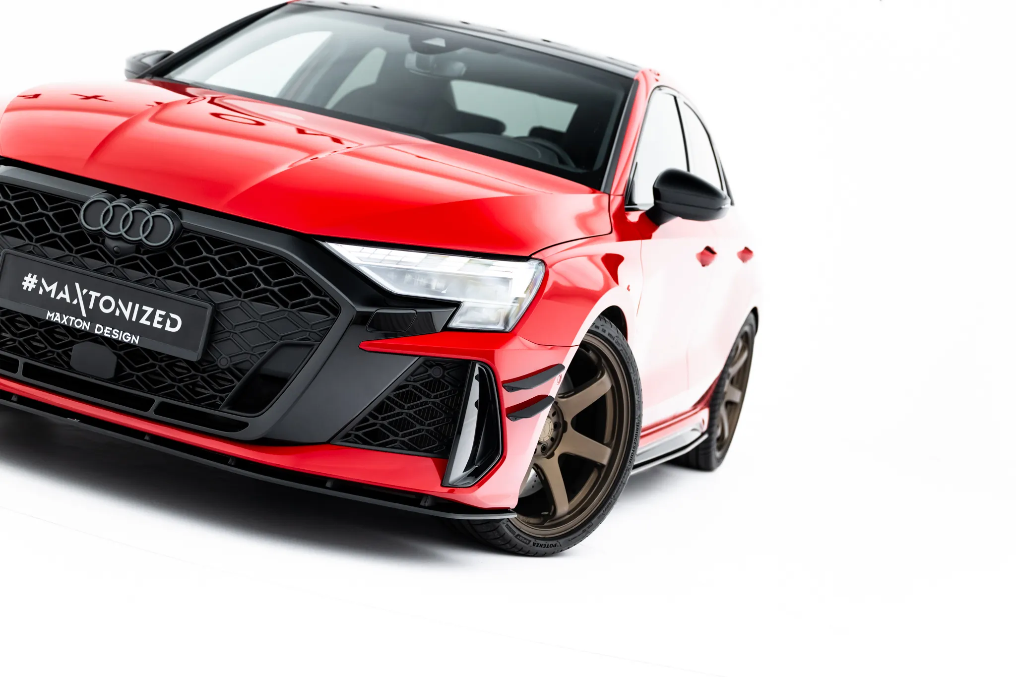 Frontspoiler Audi RS3 Sedan 8Y Facelift 2024 -> | Street Pro Black Edition – bilde 3