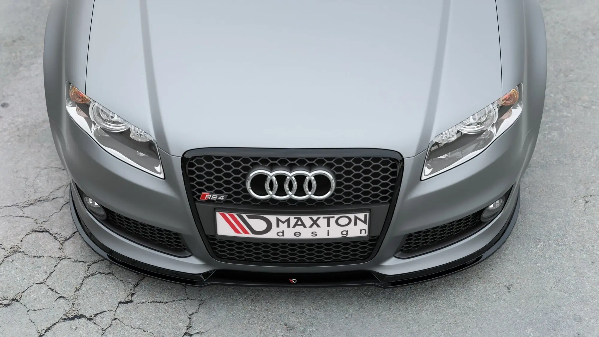 Frontspoiler Audi RS4 (B7) 2006-2008 | V.1 Glossy Black Edition