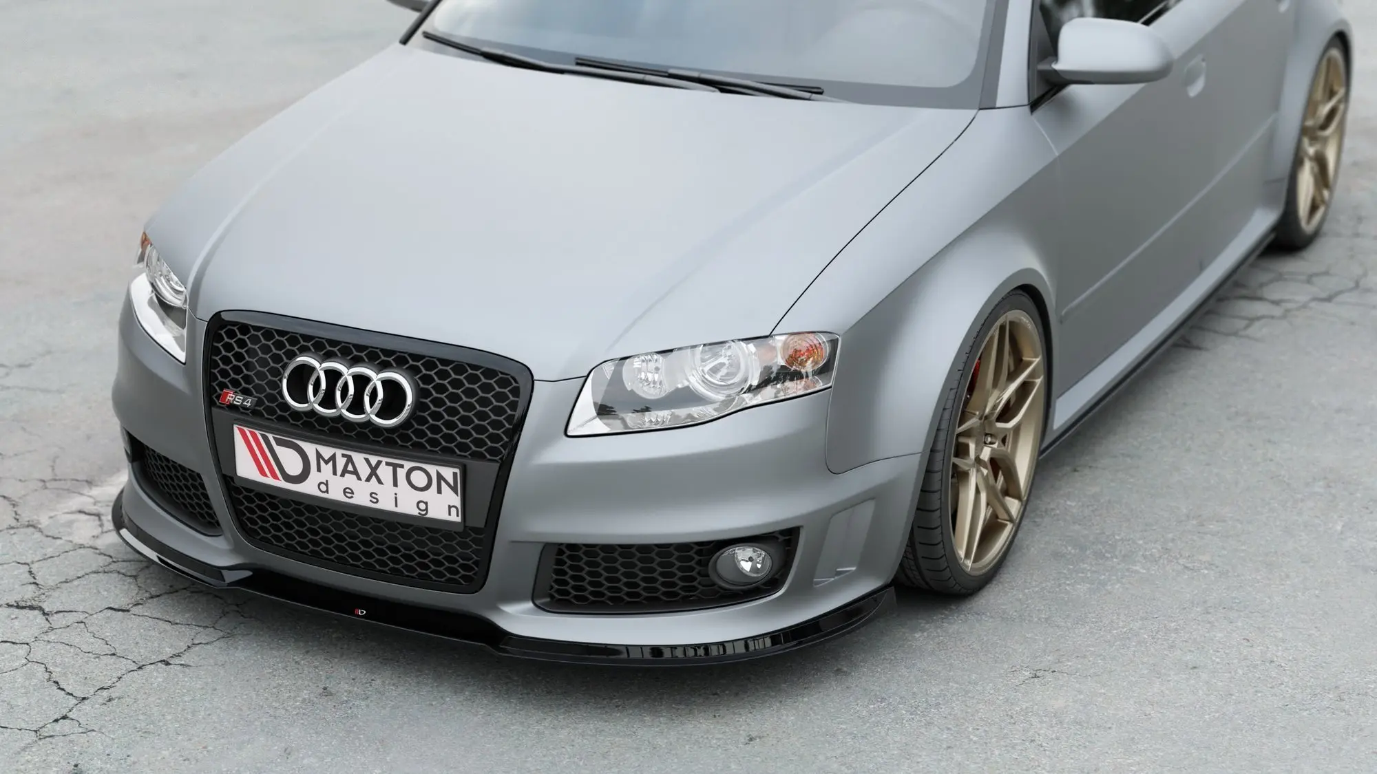 Frontspoiler Audi RS4 (B7) 2006-2008 | V.1 Glossy Black Edition – bilde 4