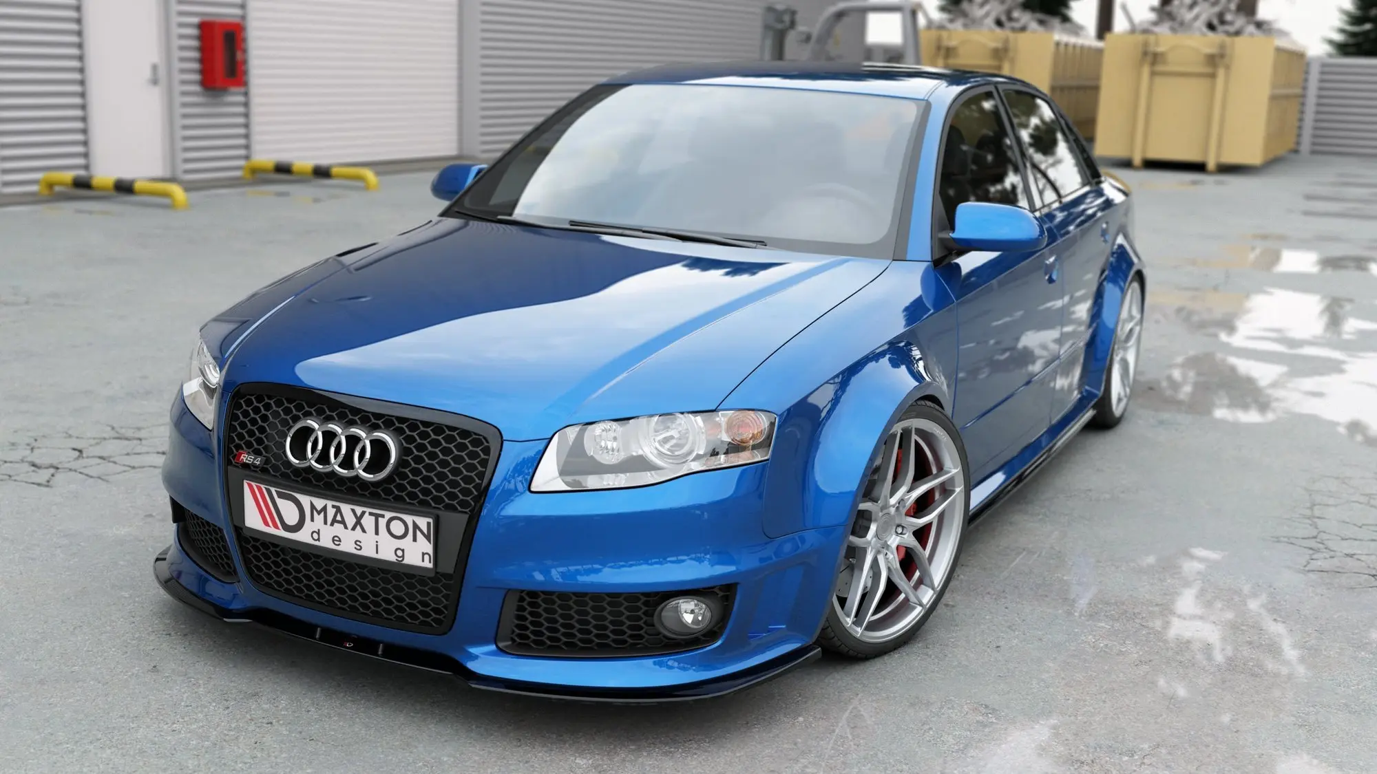 Frontspoiler Audi RS4 (B7) 2006-2008 | V.2 Glossy Black Edition – bilde 3