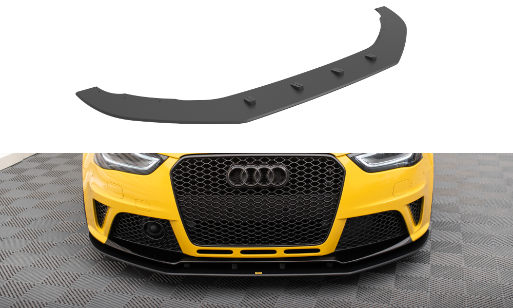 Frontspoiler Audi RS4 (B8) 2012-2015 | Street Pro Black Edition – bilde 2