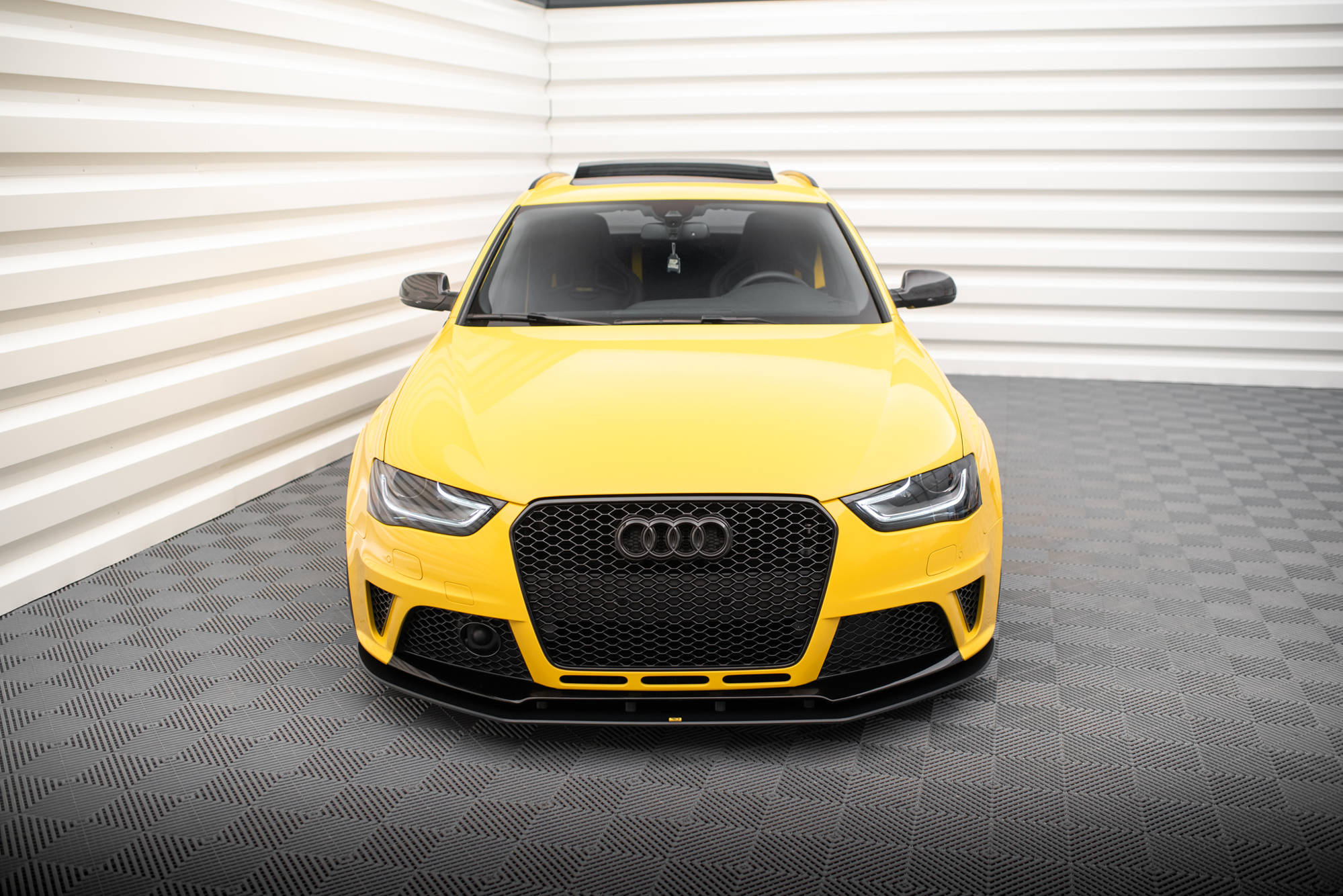 Frontspoiler Audi RS4 (B8) 2012-2015 | Street Pro Black Edition – bilde 3