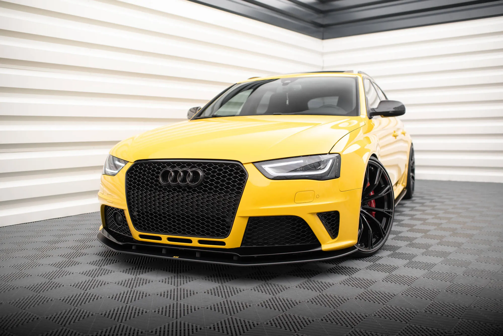 Frontspoiler Audi RS4 (B8) 2012-2015 | Street Pro Black Edition