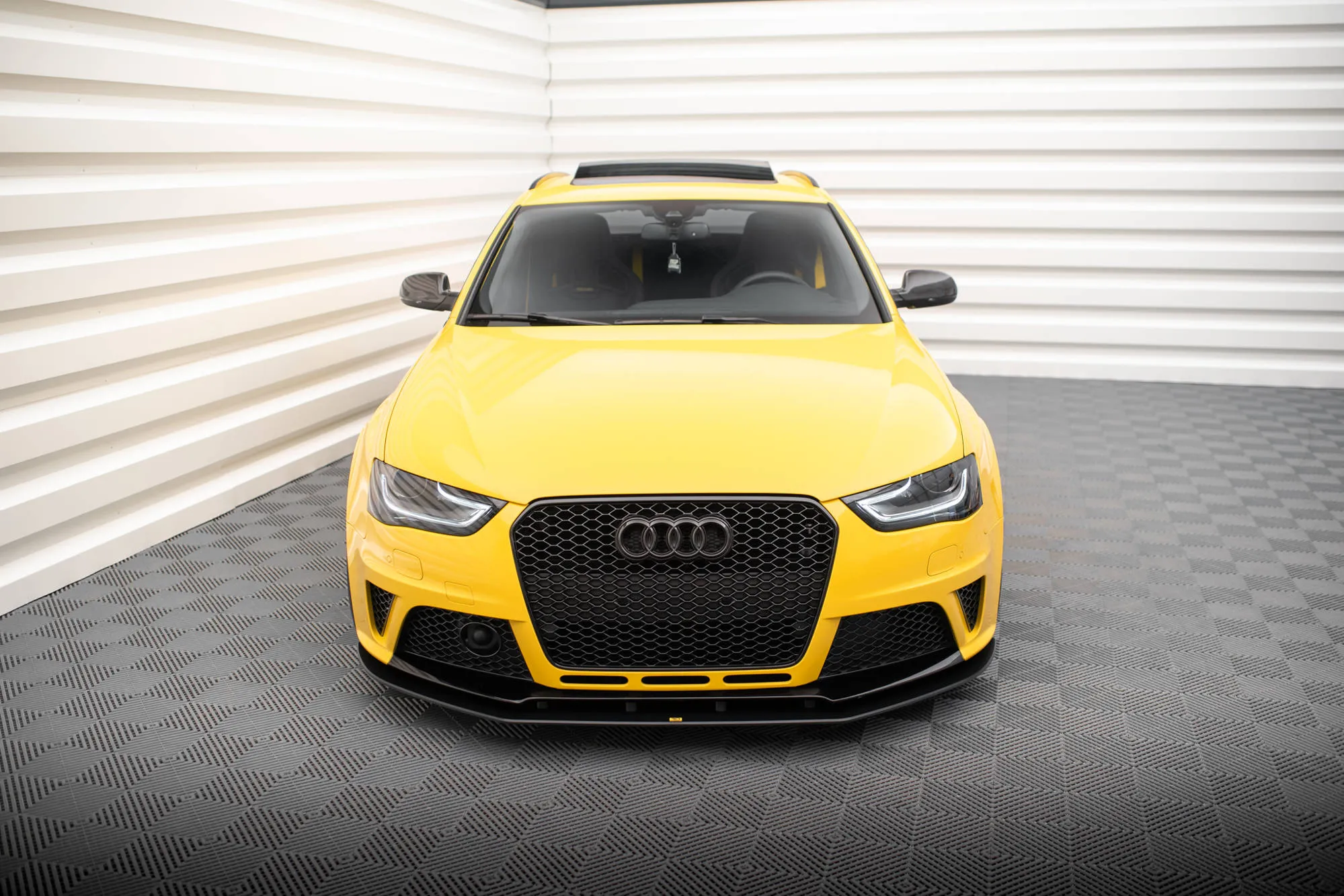 Frontspoiler Audi RS4 (B8) 2012-2015 | Street Pro Black Edition – bilde 2