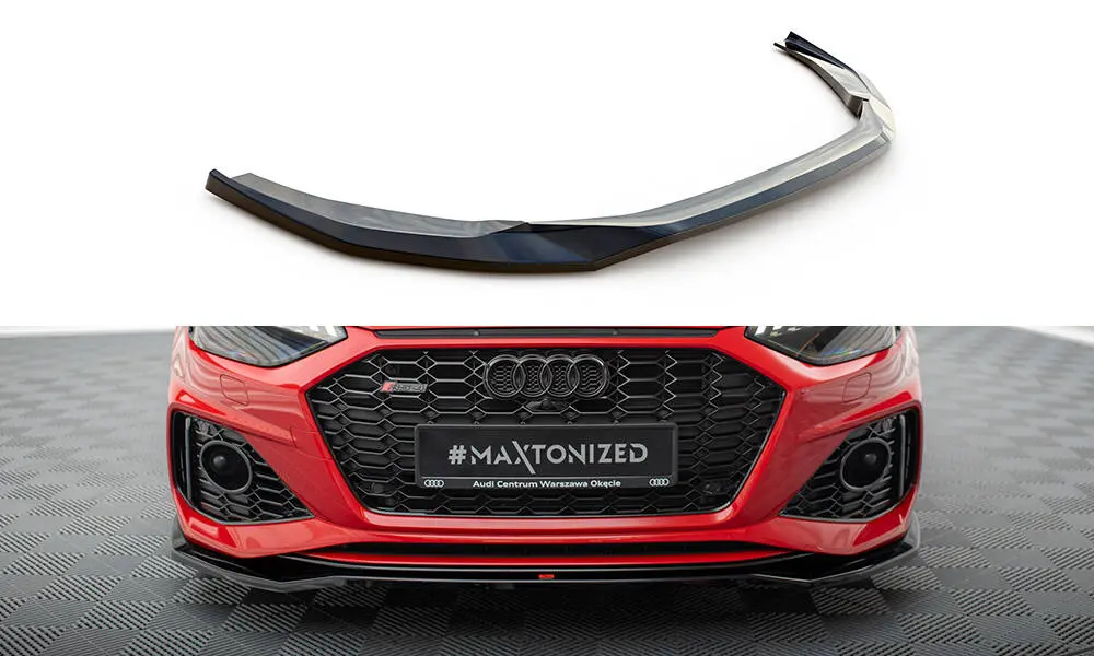 Frontspoiler Audi RS4 (B9) facelift 2019 - > | V.1 Glossy Black Edition Image 2