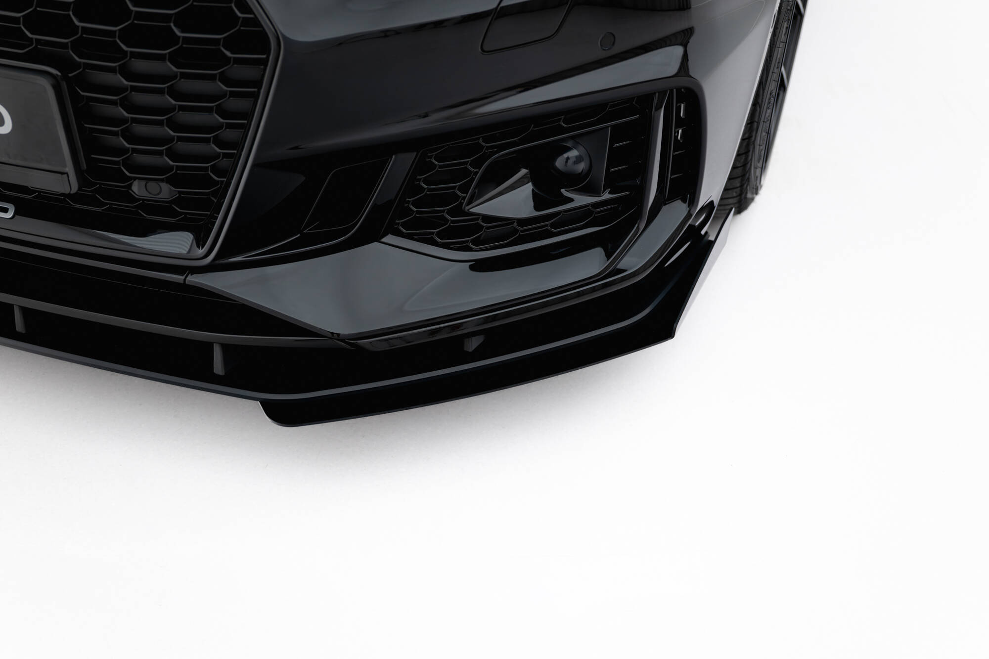 Frontspoiler Audi RS5 (F5) 2017 - 2019 | + Sideskjørt Splitters Sport Glossy Black Edition – bilde 2