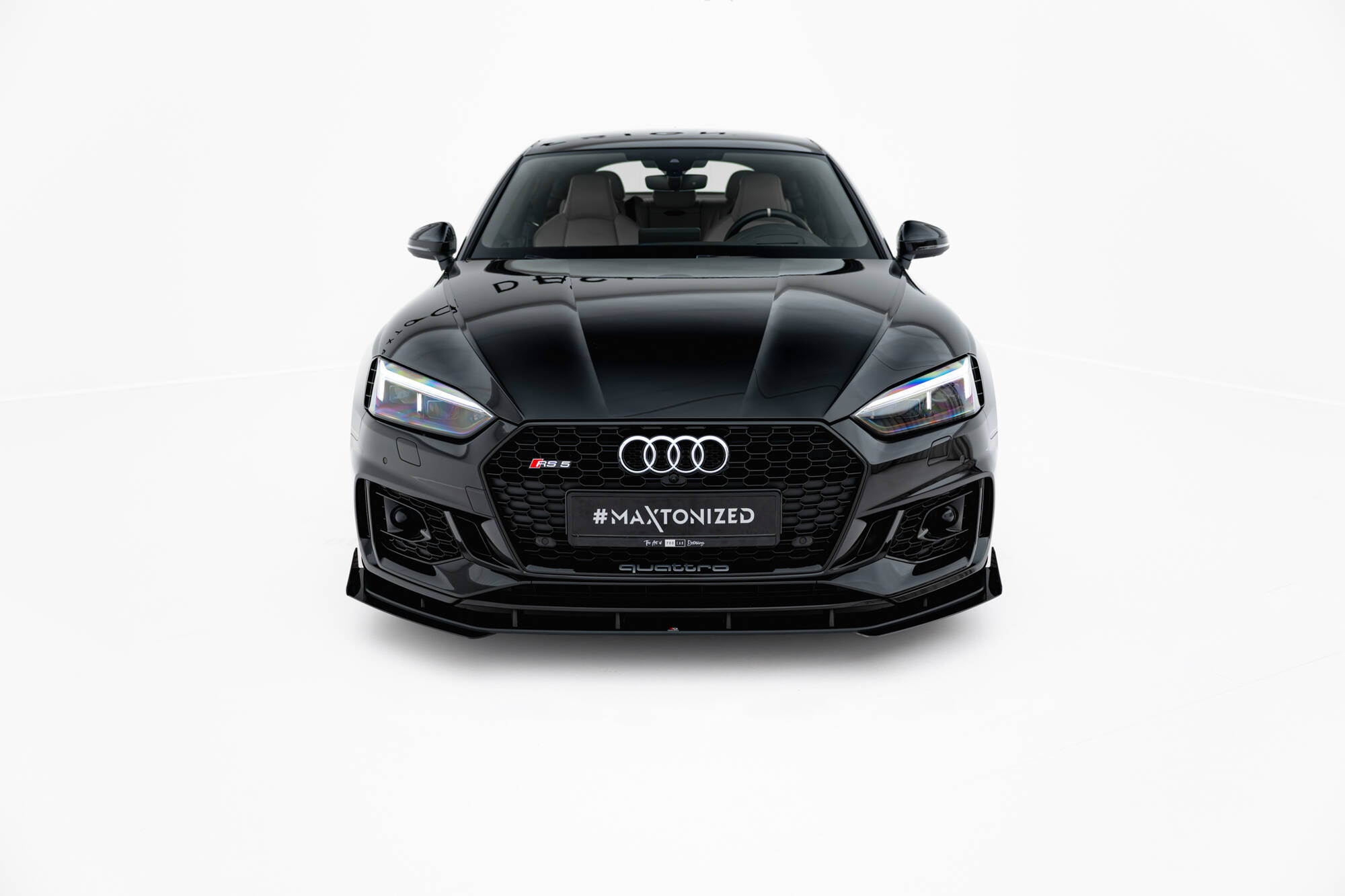 Frontspoiler Audi RS5 (F5) 2017 - 2019 | + Sideskjørt Splitters Sport Glossy Black Edition – bilde 4