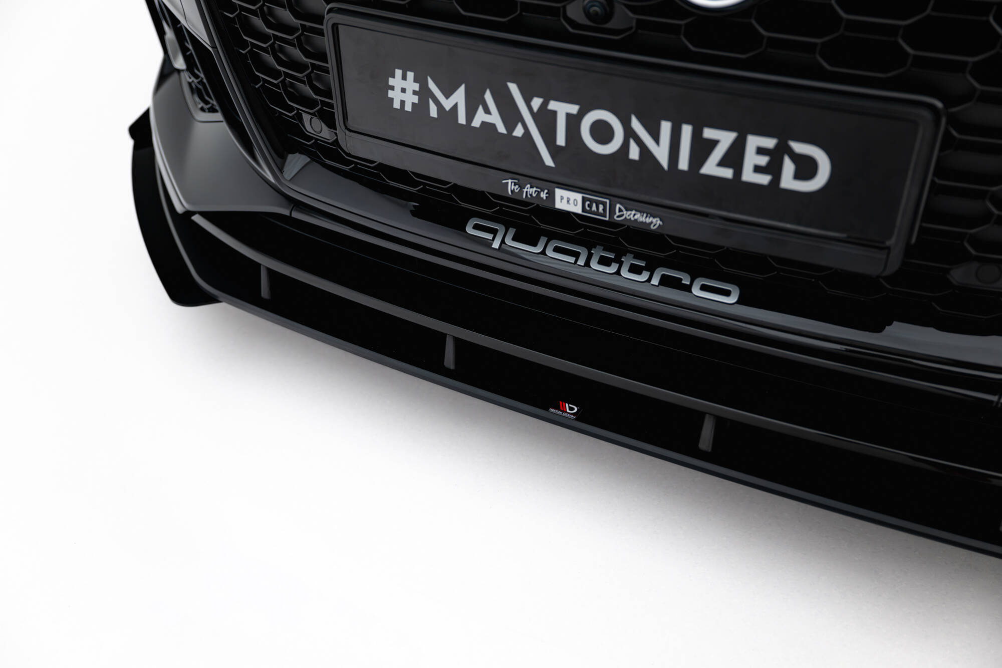 Frontspoiler Audi RS5 (F5) 2017 - 2019 | + Sideskjørt Splitters Sport Glossy Black Edition – bilde 6