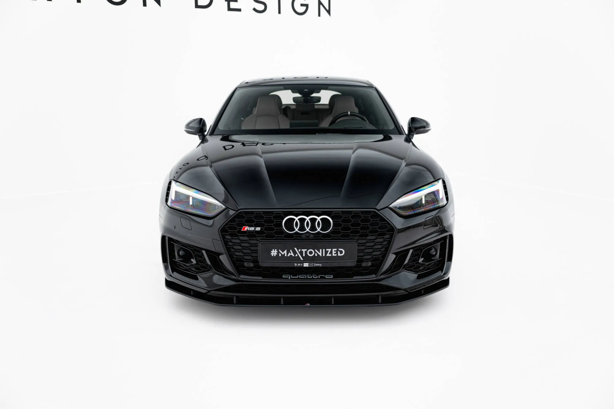 Frontspoiler Audi RS5 (F5) 2017 - 2019 | Street Pro Black Edition – bilde 2