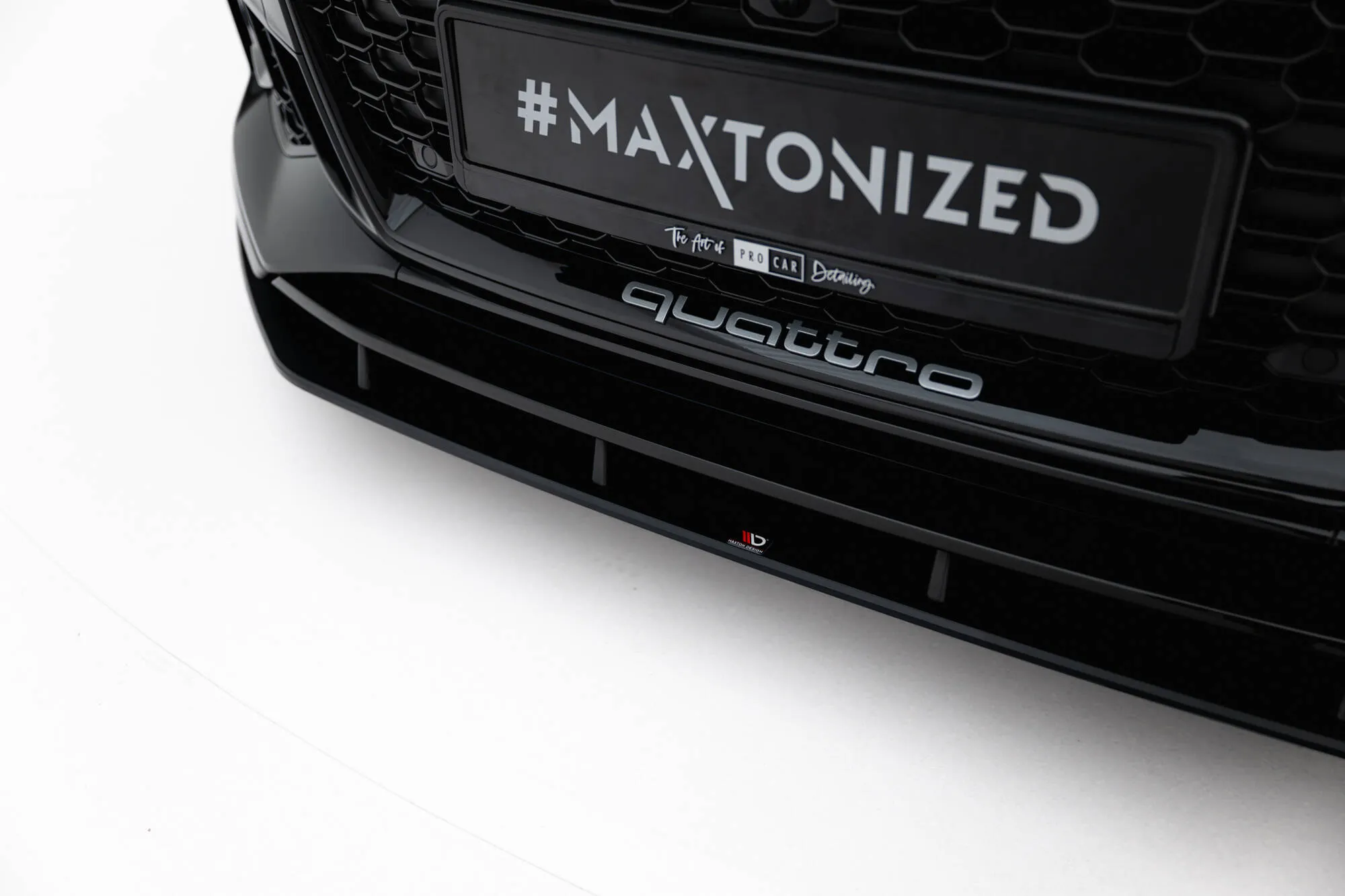 Frontspoiler Audi RS5 (F5) 2017 - 2019 | Street Pro Black Edition – bilde 3