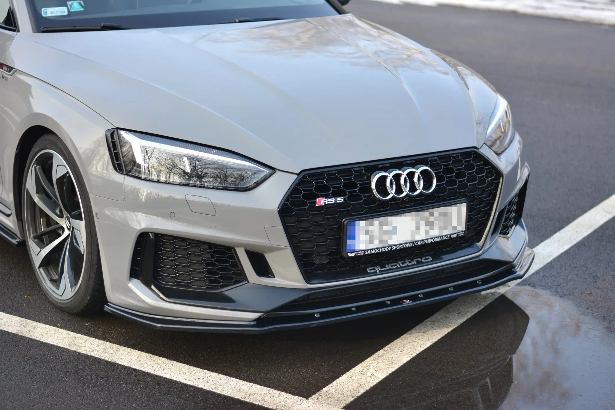 Frontspoiler Audi RS5 (F5) Coupe / Sportback 2017-2019 | V.1 Glossy Black Edition