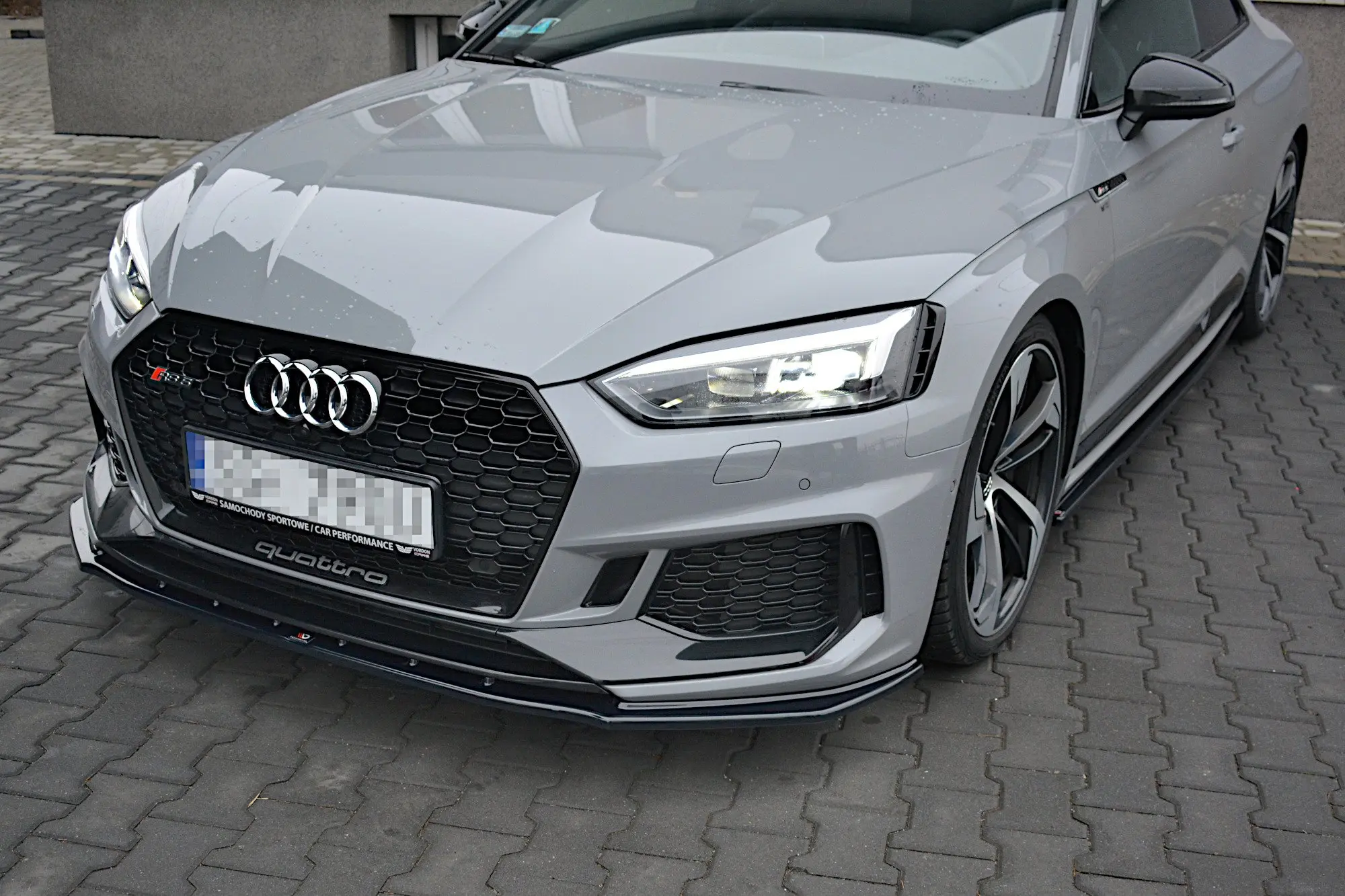 Frontspoiler Audi RS5 (F5) Coupe / Sportback 2017-2019 | V.1 Glossy Black Edition – bilde 2