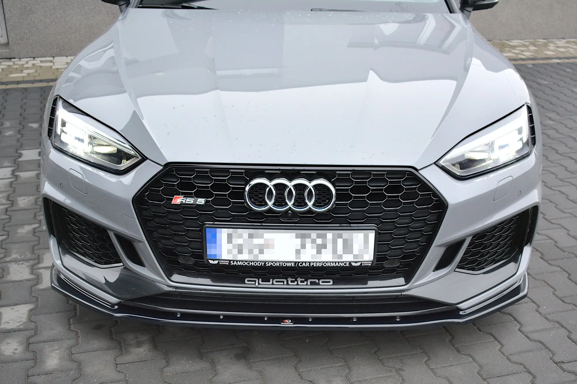 Frontspoiler Audi RS5 (F5) Coupe / Sportback 2017-2019 | V.1 Glossy Black Edition – bilde 3