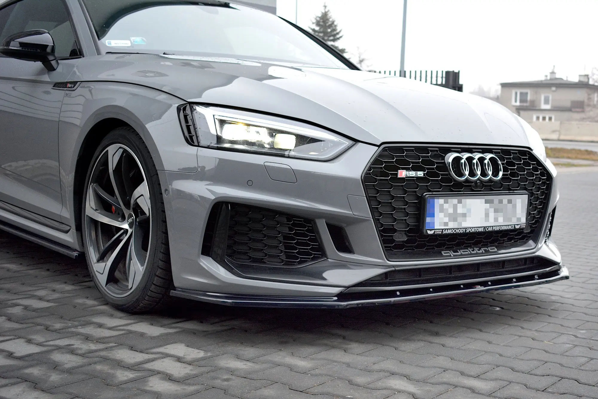 Frontspoiler Audi RS5 (F5) Coupe / Sportback 2017-2019 | V.1 Glossy Black Edition – bilde 4