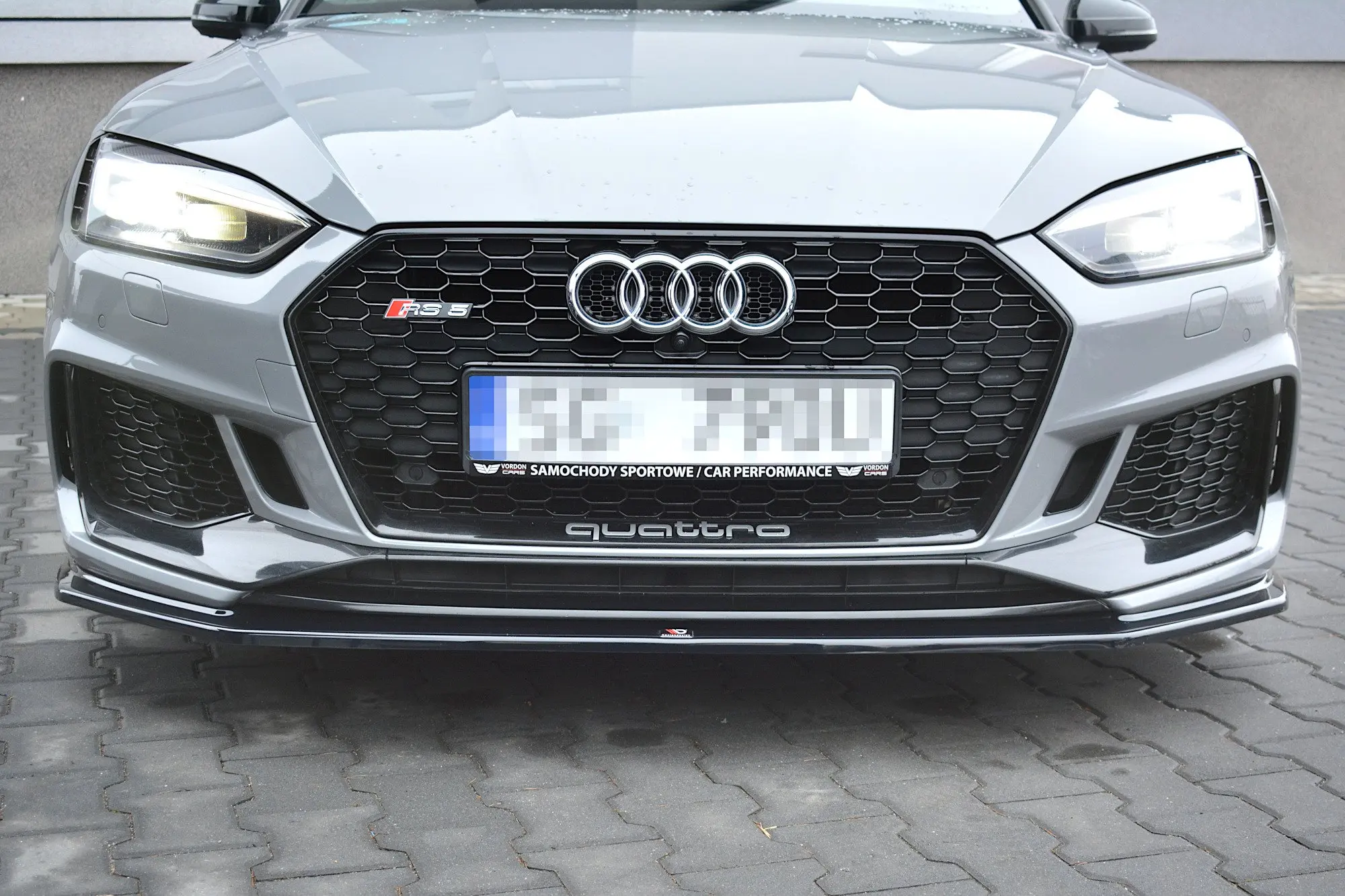 Frontspoiler Audi RS5 (F5) Coupe / Sportback 2017-2019 | V.2 Glossy Black Edition