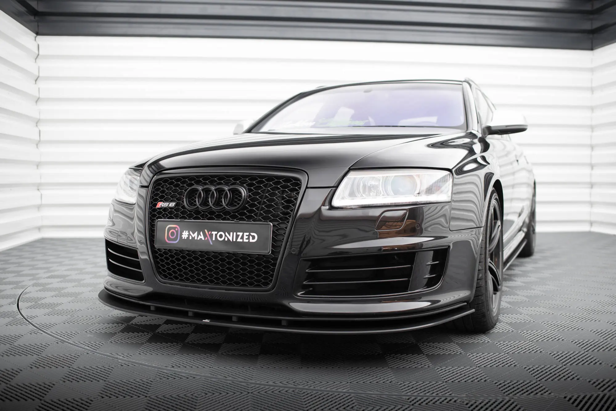 Frontspoiler Audi RS6 (C6) Avant 2007-2010 | Street Pro Black Edition