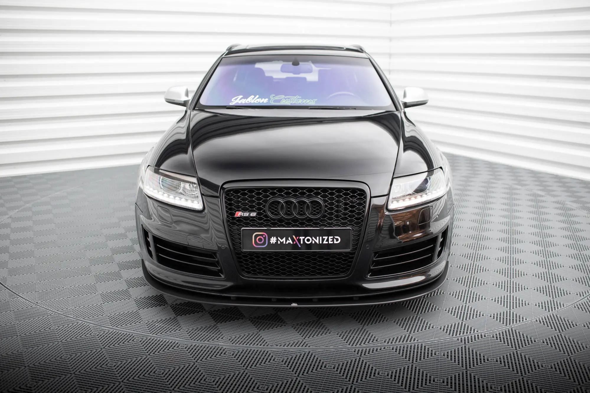 Frontspoiler Audi RS6 (C6) Avant 2007-2010 | Street Pro Black Edition – bilde 2