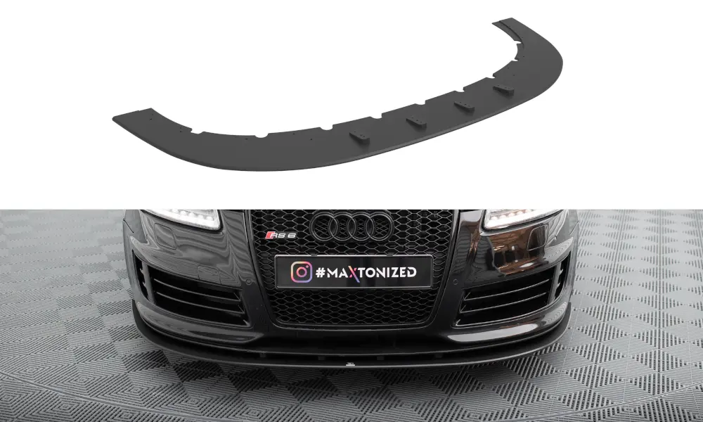 Frontspoiler Audi RS6 (C6) Avant 2007-2010 | Street Pro Black Edition – bilde 3