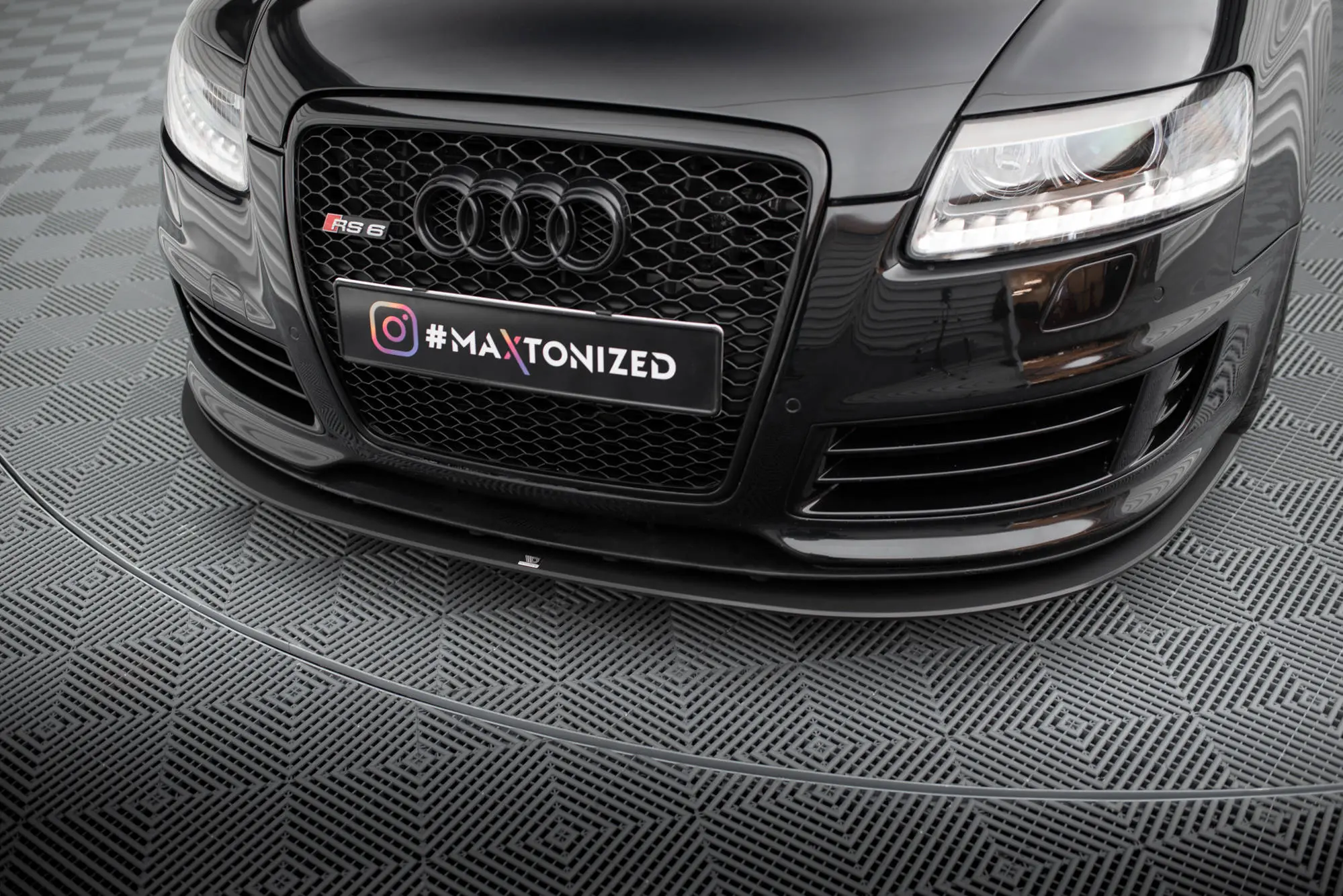 Frontspoiler Audi RS6 (C6) Avant 2007-2010 | Street Pro Black Edition – bilde 4