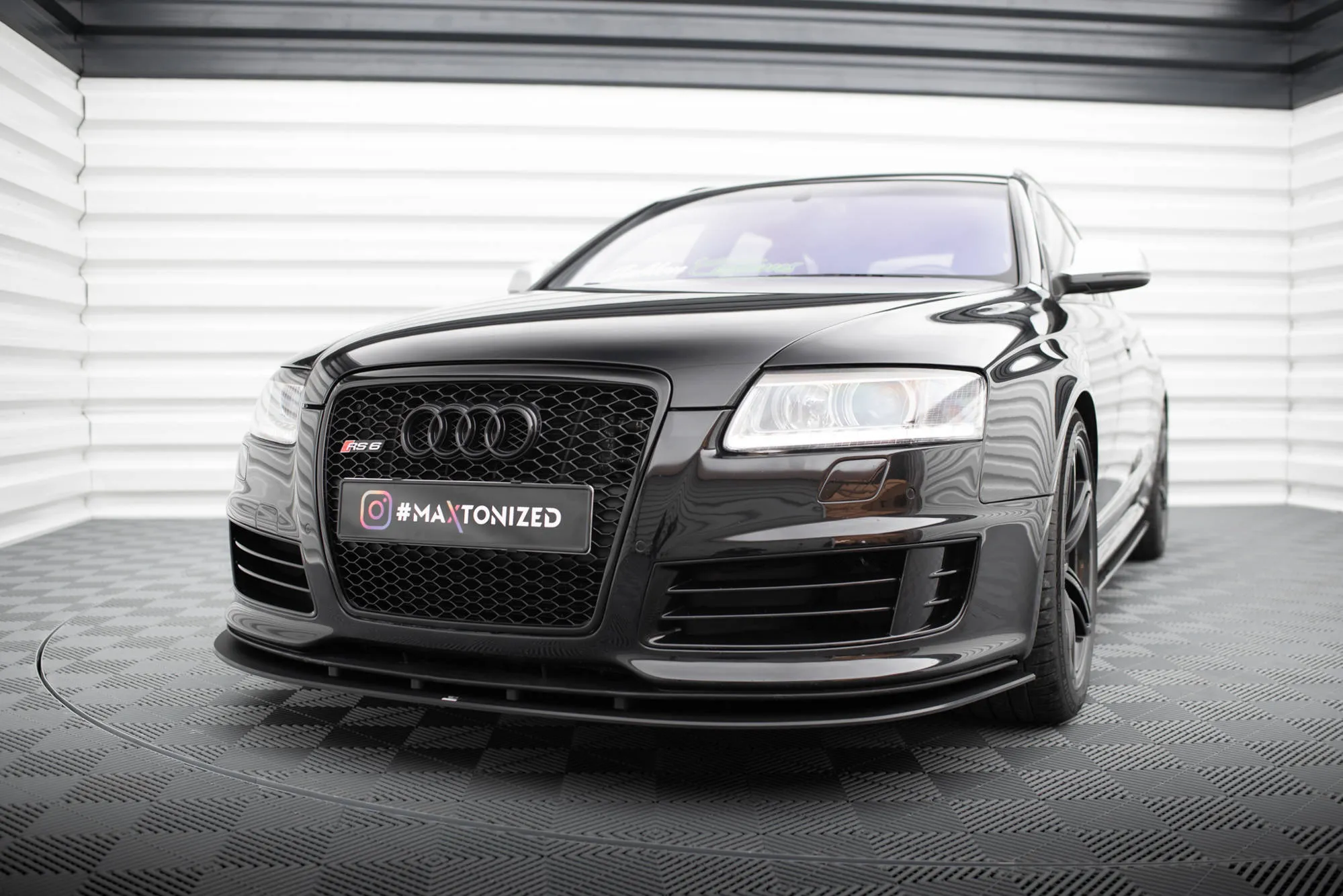 Frontspoiler Audi RS6 (C6) Avant 2007-2010 | Street Pro Black Edition