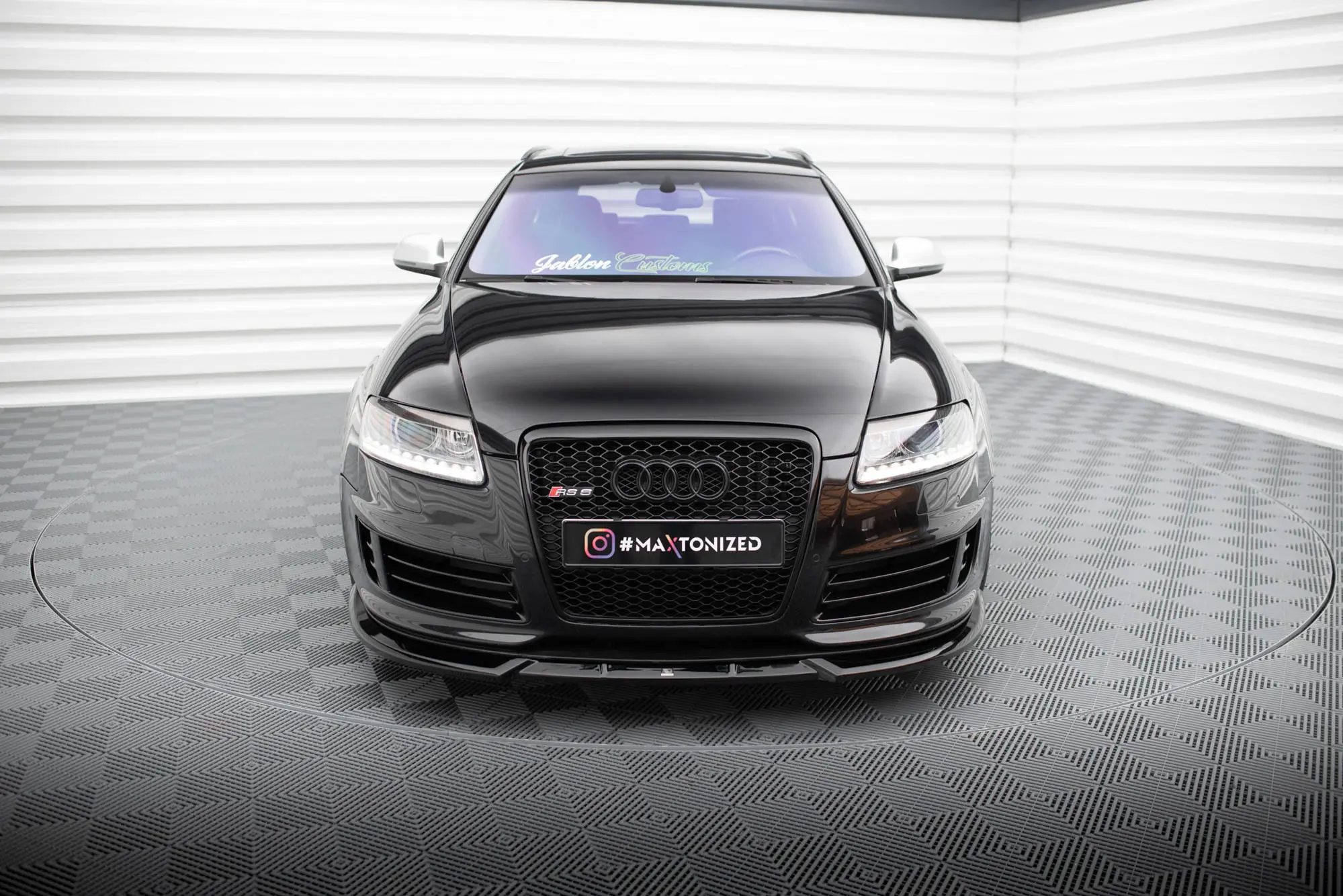 Frontspoiler Audi RS6 (C6) Avant 2007-2010 | V.2 Glossy Black Edition – bilde 2
