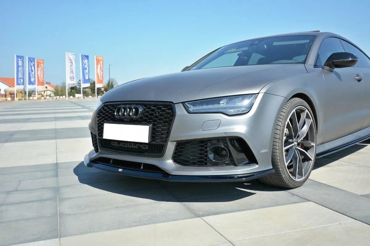 Frontspoiler Audi RS7 (C7) Facelift 2014-2017 | V.2 Glossy Black Edition – bilde 4