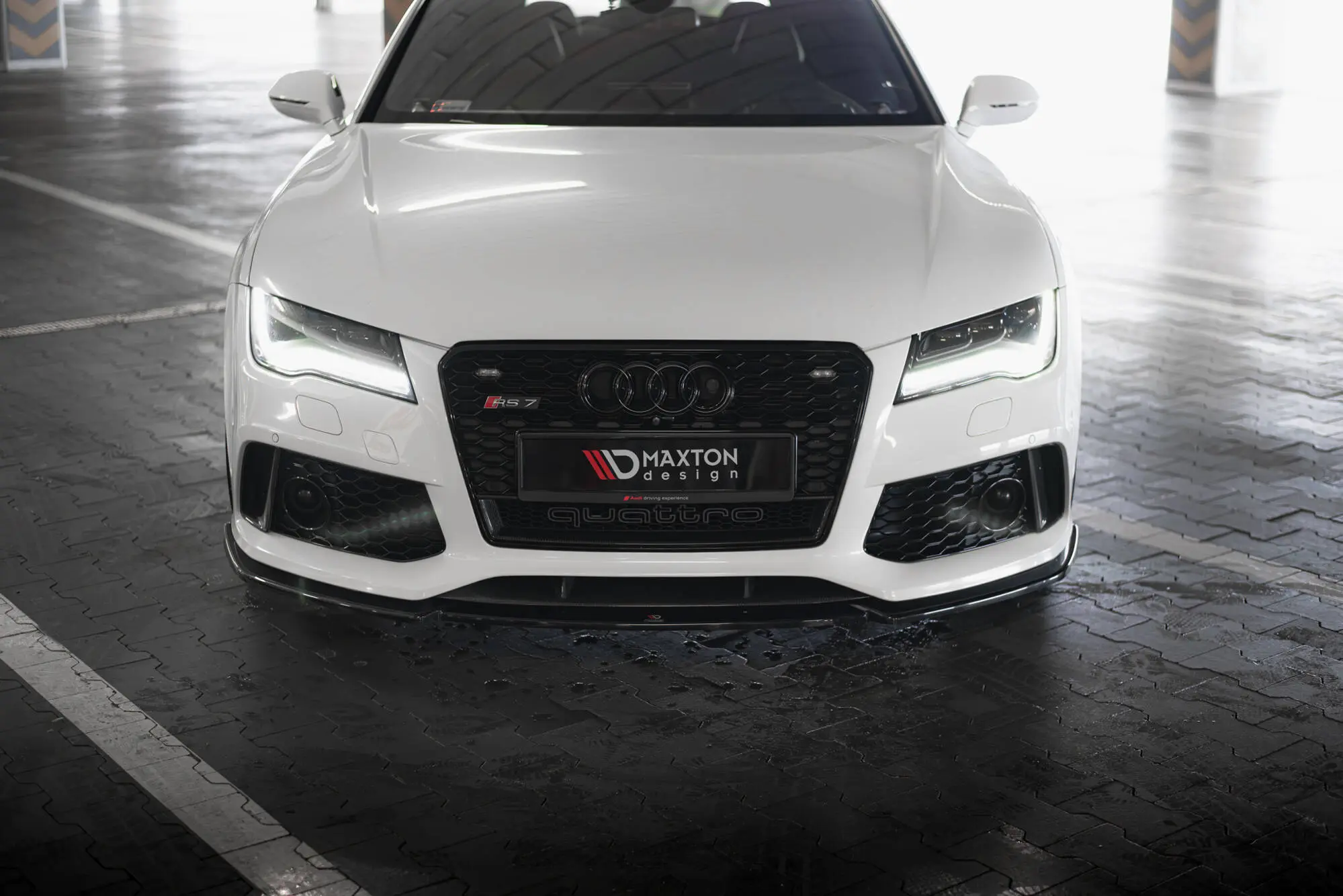 Frontspoiler Audi RS7 (C7) facelift 2014 - 2017 | V.3 Glossy Black Edition