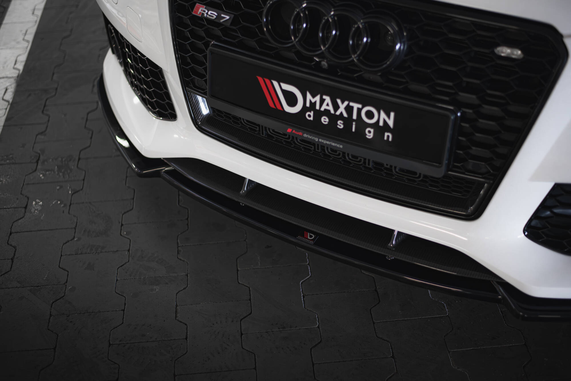 Frontspoiler Audi RS7 (C7) facelift 2014 - 2017 | V.3 Glossy Black Edition – bilde 3