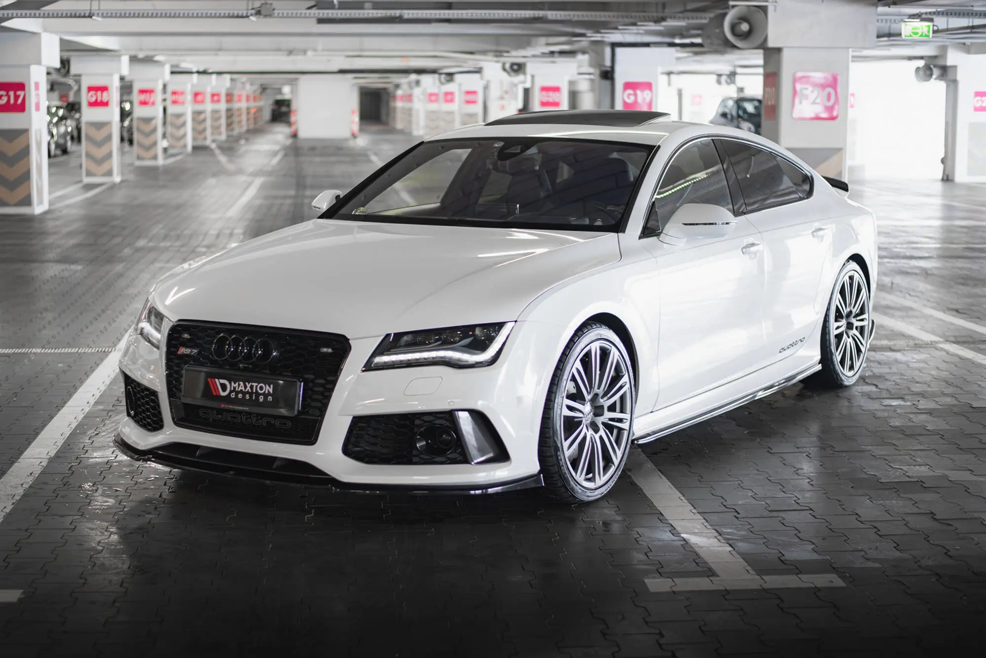Frontspoiler Audi RS7 (C7) facelift 2014 - 2017 | V.3 Glossy Black Edition – bilde 4