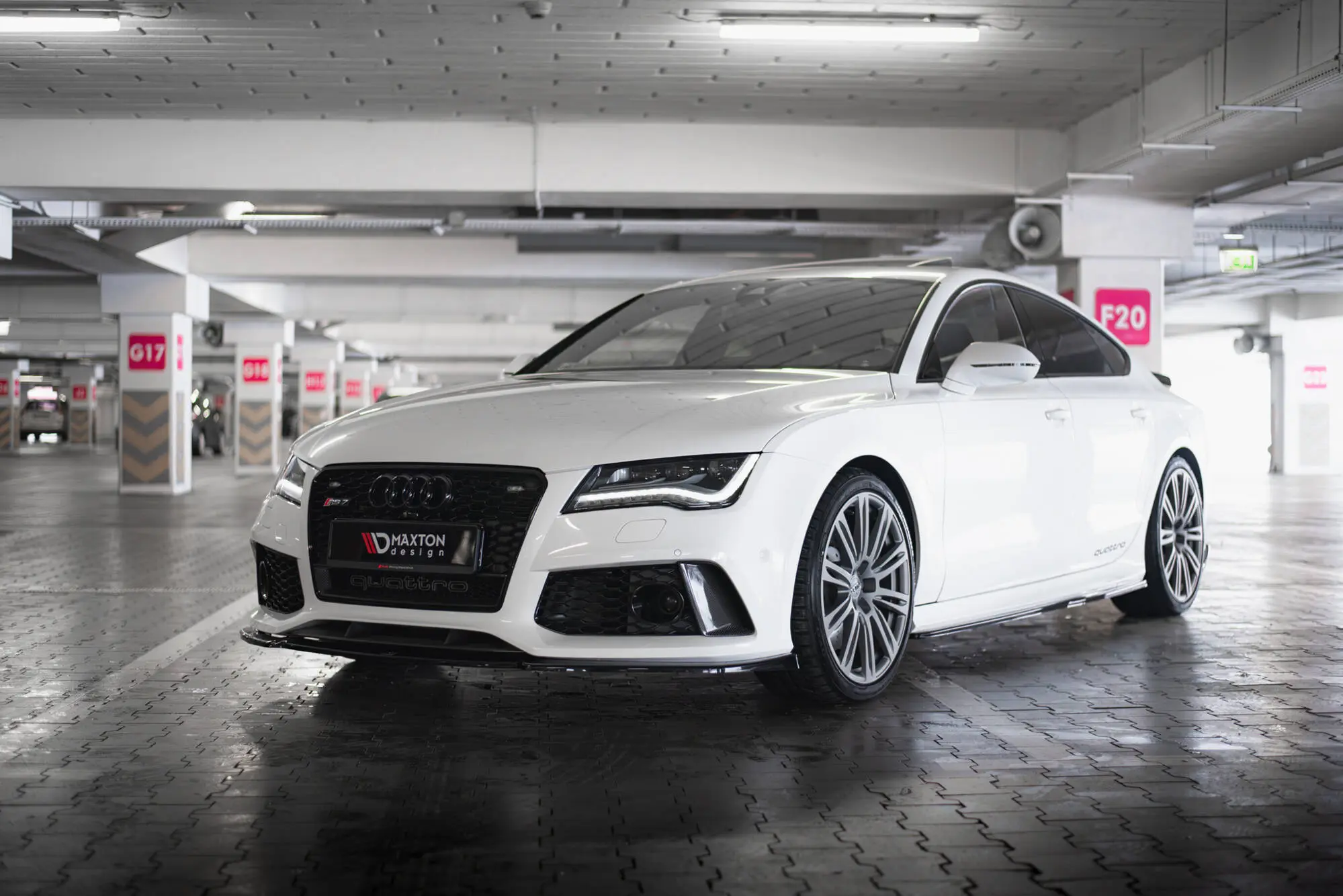 Frontspoiler Audi RS7 (C7) facelift 2014 - 2017 | V.3 Glossy Black Edition – bilde 5