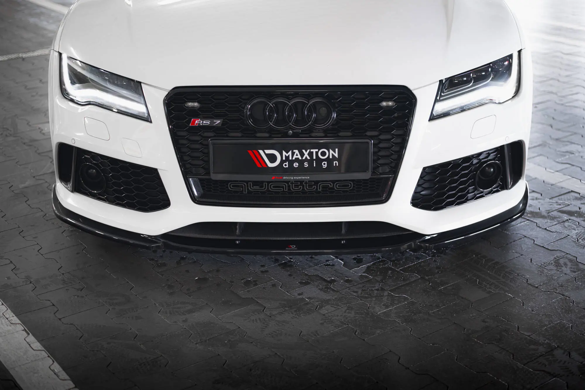 Frontspoiler Audi RS7 (C7) facelift 2014 - 2017 | V.4 Glossy Black Edition Image 1