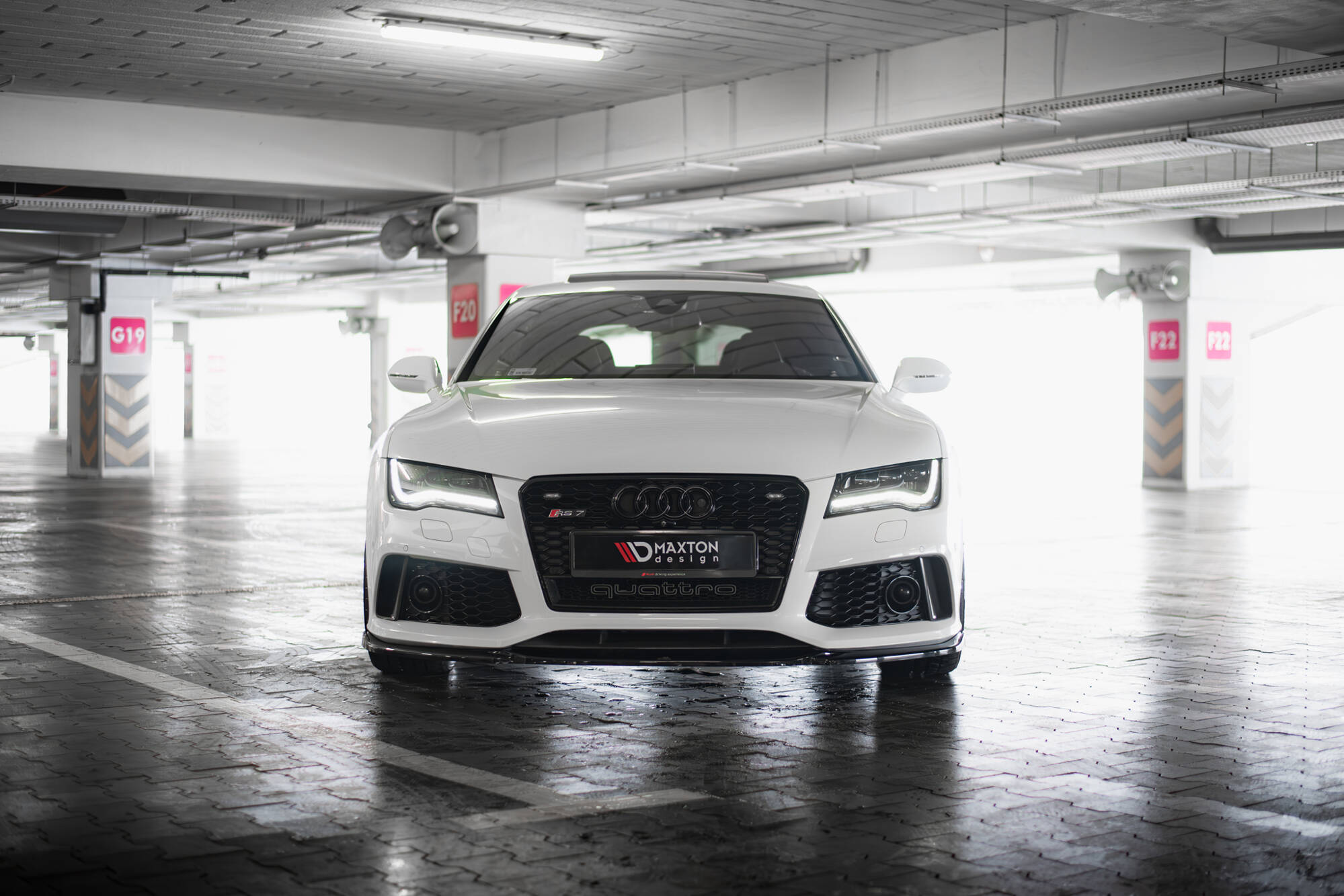 Frontspoiler Audi RS7 (C7) facelift 2014 - 2017 | V.4 Glossy Black Edition Image 4